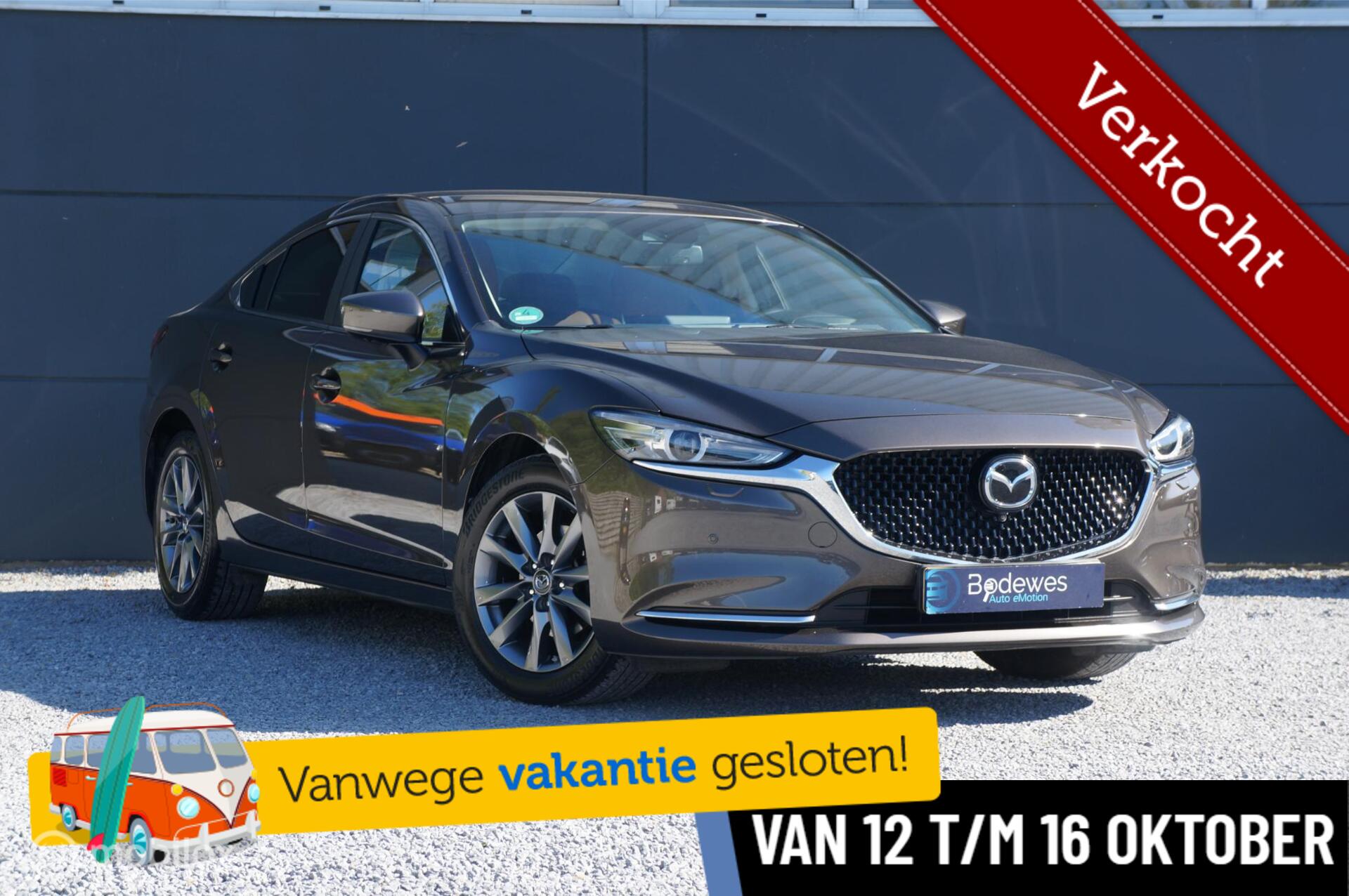 Mazda Mazda6 2.0 SkyActiv-G 165 Aut. Business Leder 360 Cam. Bose 2020 - voorkant