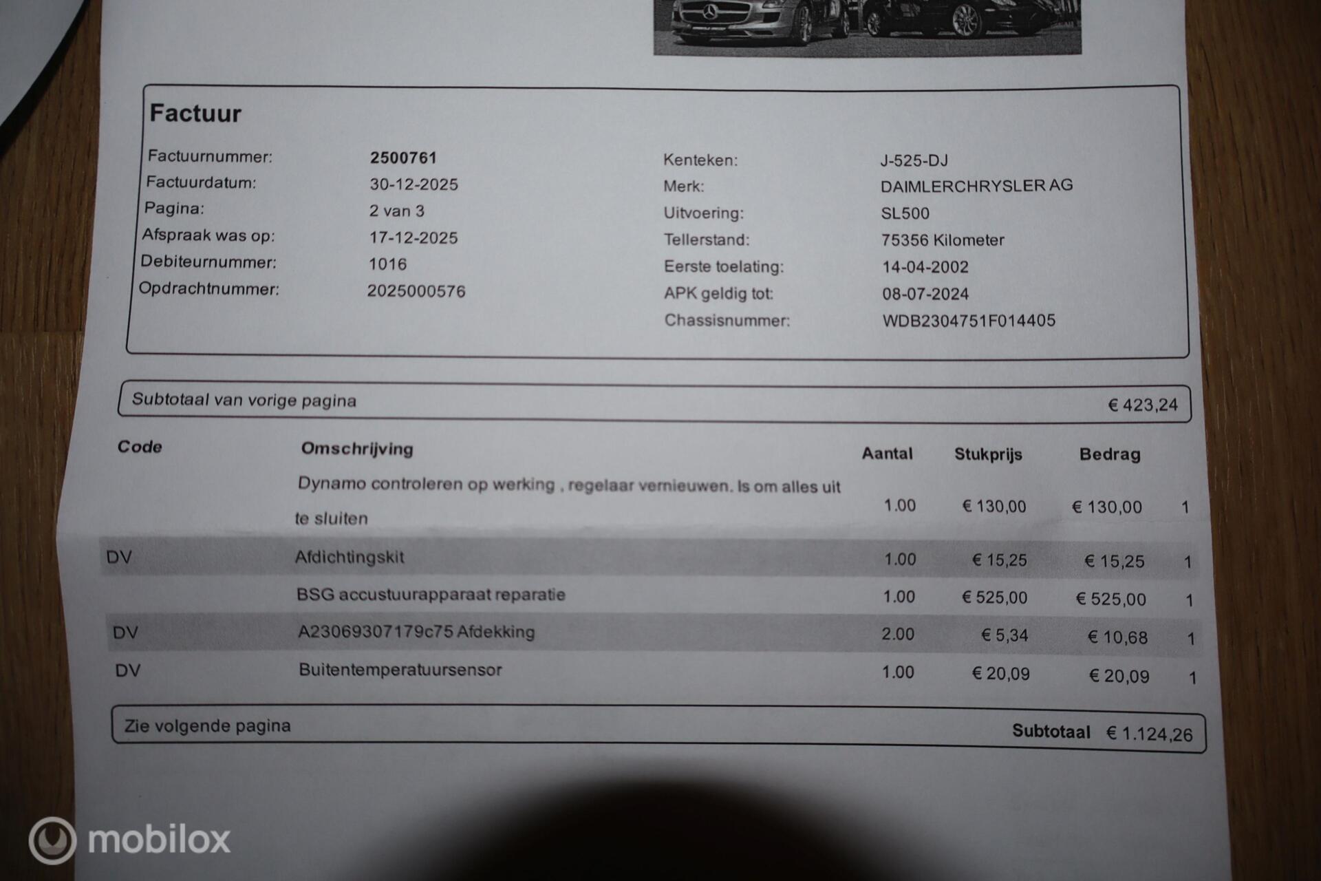 Foto van Mercedes-Benz SL