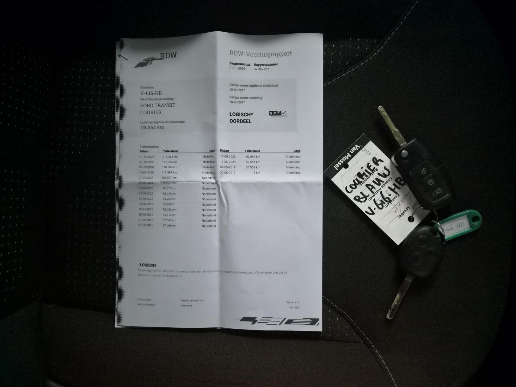 Foto van Ford Transit Courier