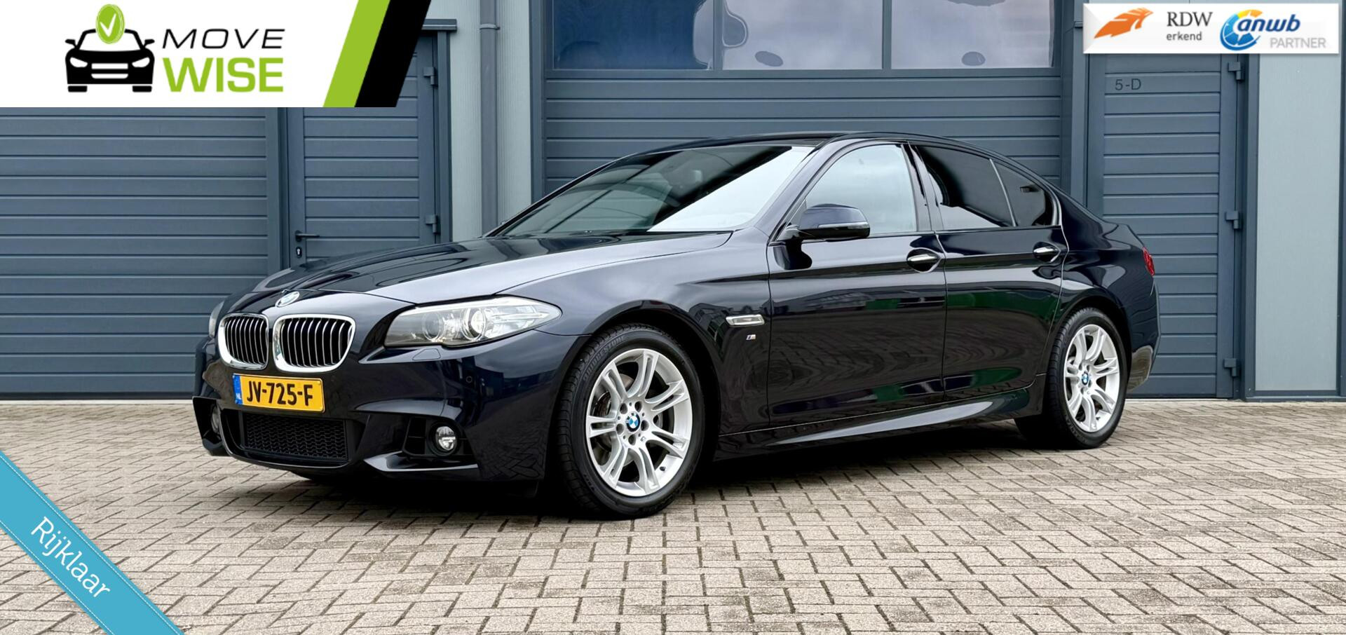 BMW 520i 520i -184pk | M Sport | Automaat | 145.000 km NAP |  NL Auto | Dealeronderhouden | Top Staat ! | Carbonschwarz  | 2016 - voorkant