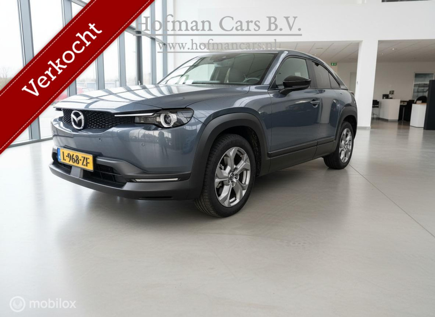 Mazda Mazda Mx-30 e-SkyActiv 145 36 kWh | Grijs | SOH 95,75% | MOBA | Stoel- & Stuurverwarming 2021 - voorkant