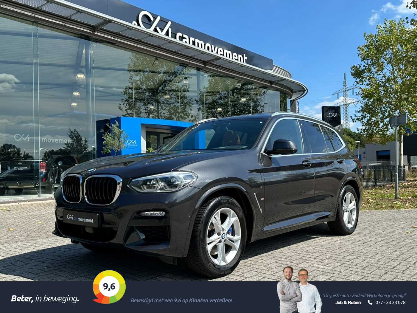 BMW X3 xDrive30e I M-Pakket I Pano I Leder I Head-Up I H&K I Dealer onderh. 2021 - voorkant