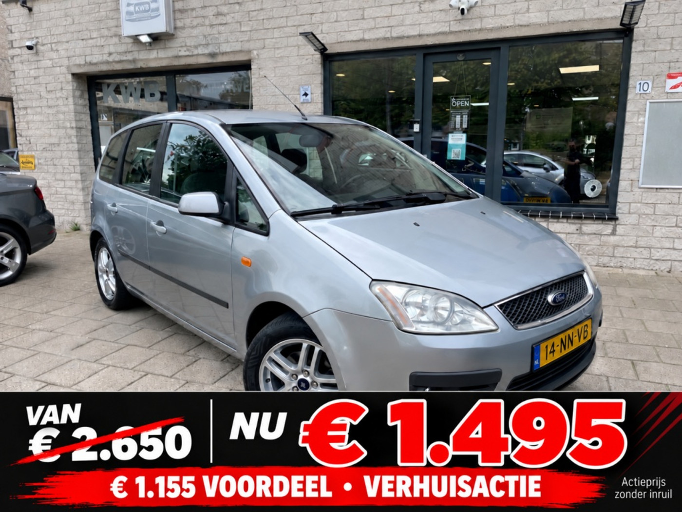 Ford Focus C-max 1.8-16V First Ed Airco Apk NAP 2004 - voorkant