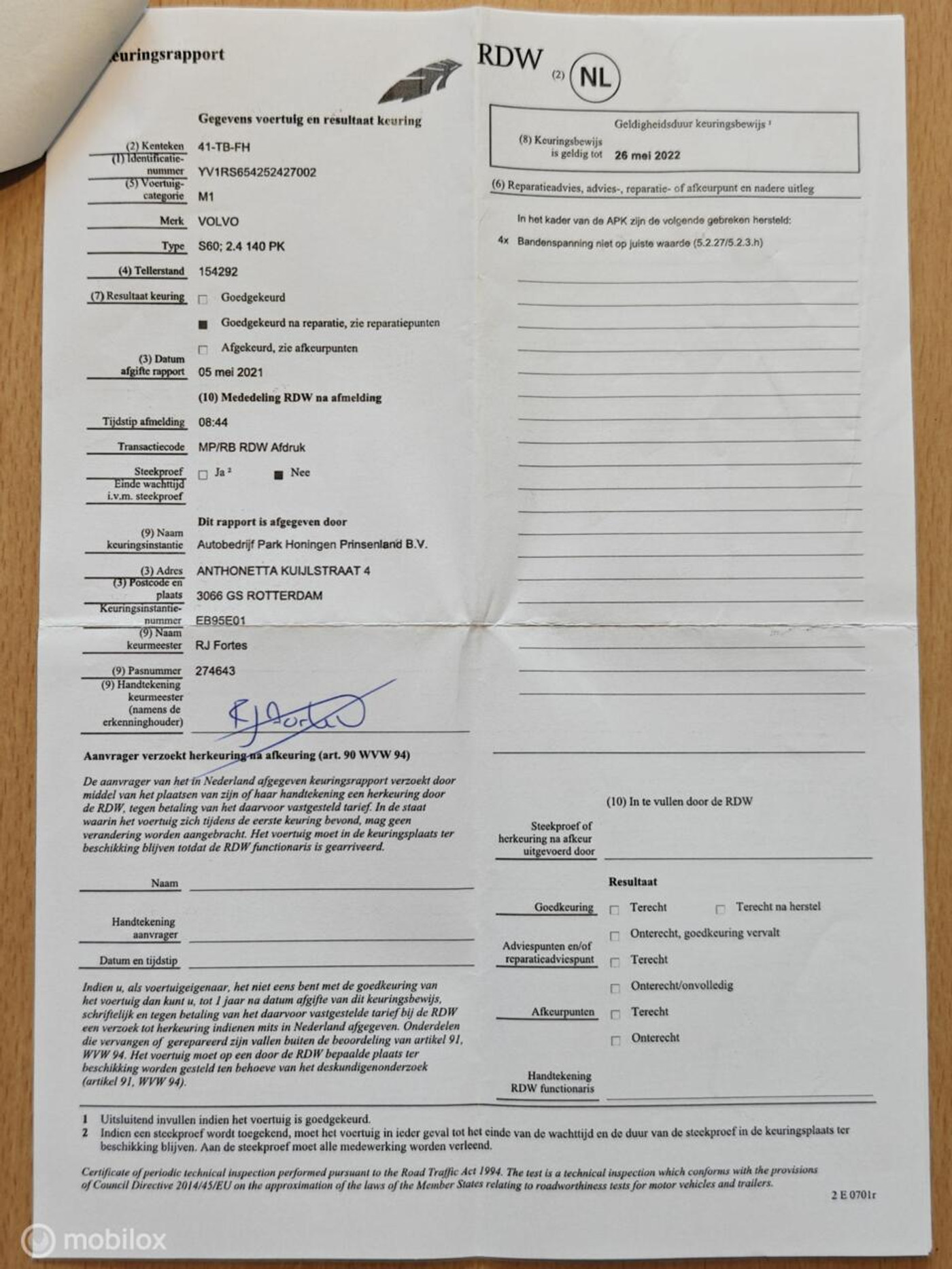 Foto van Volvo S60