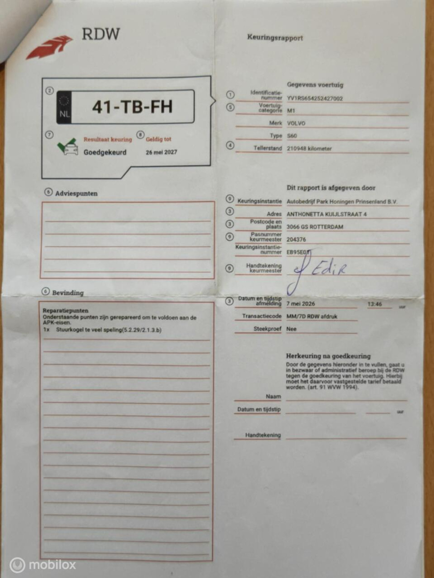 Foto van Volvo S60