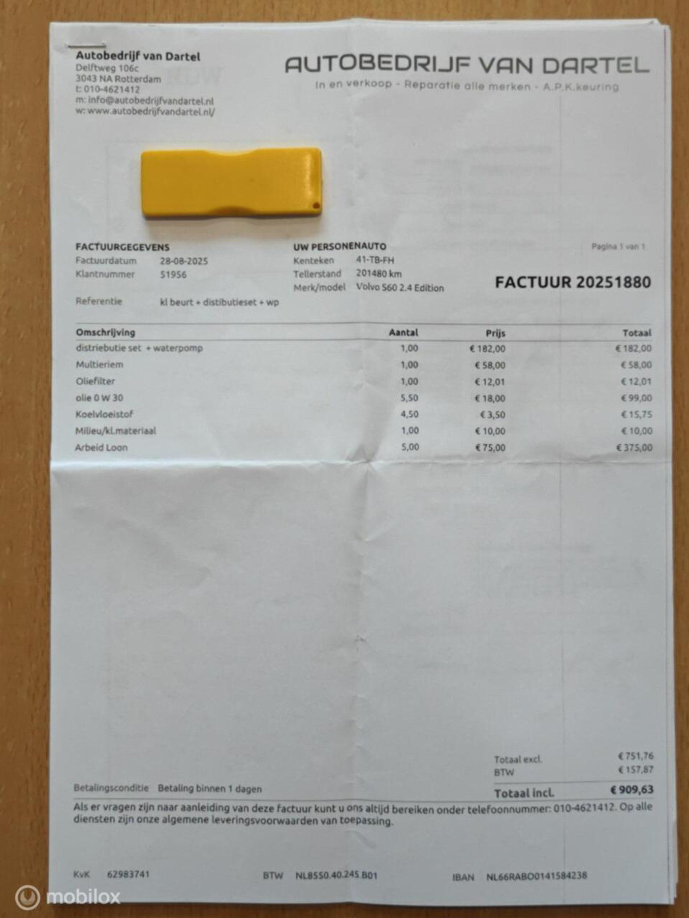 Foto van Volvo S60