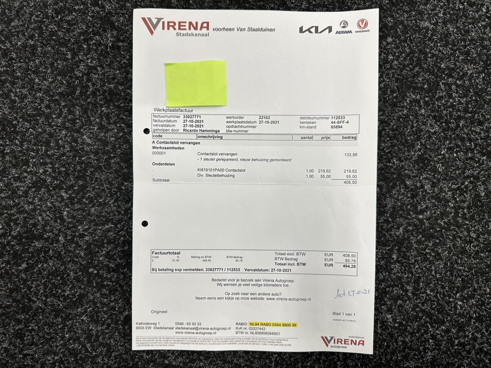 Foto van Kia Venga