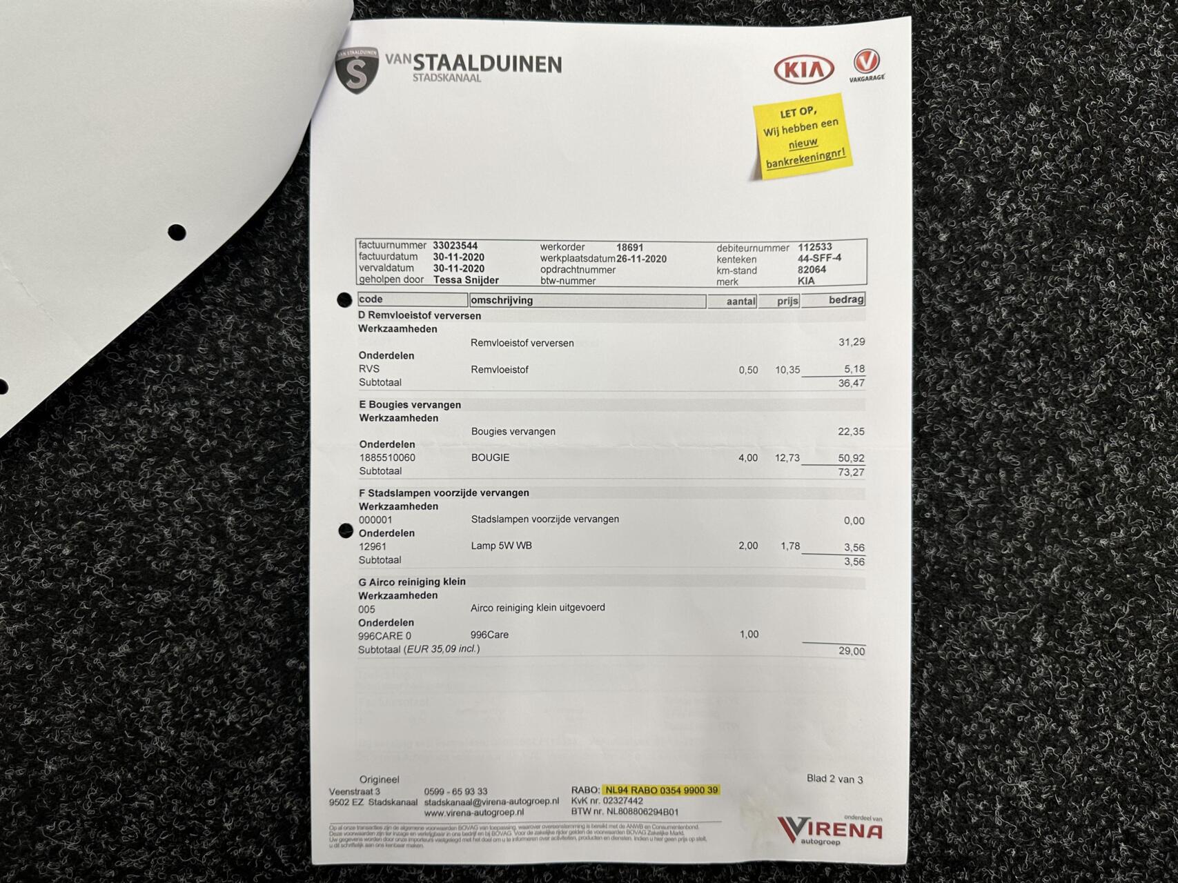 Foto van Kia Venga