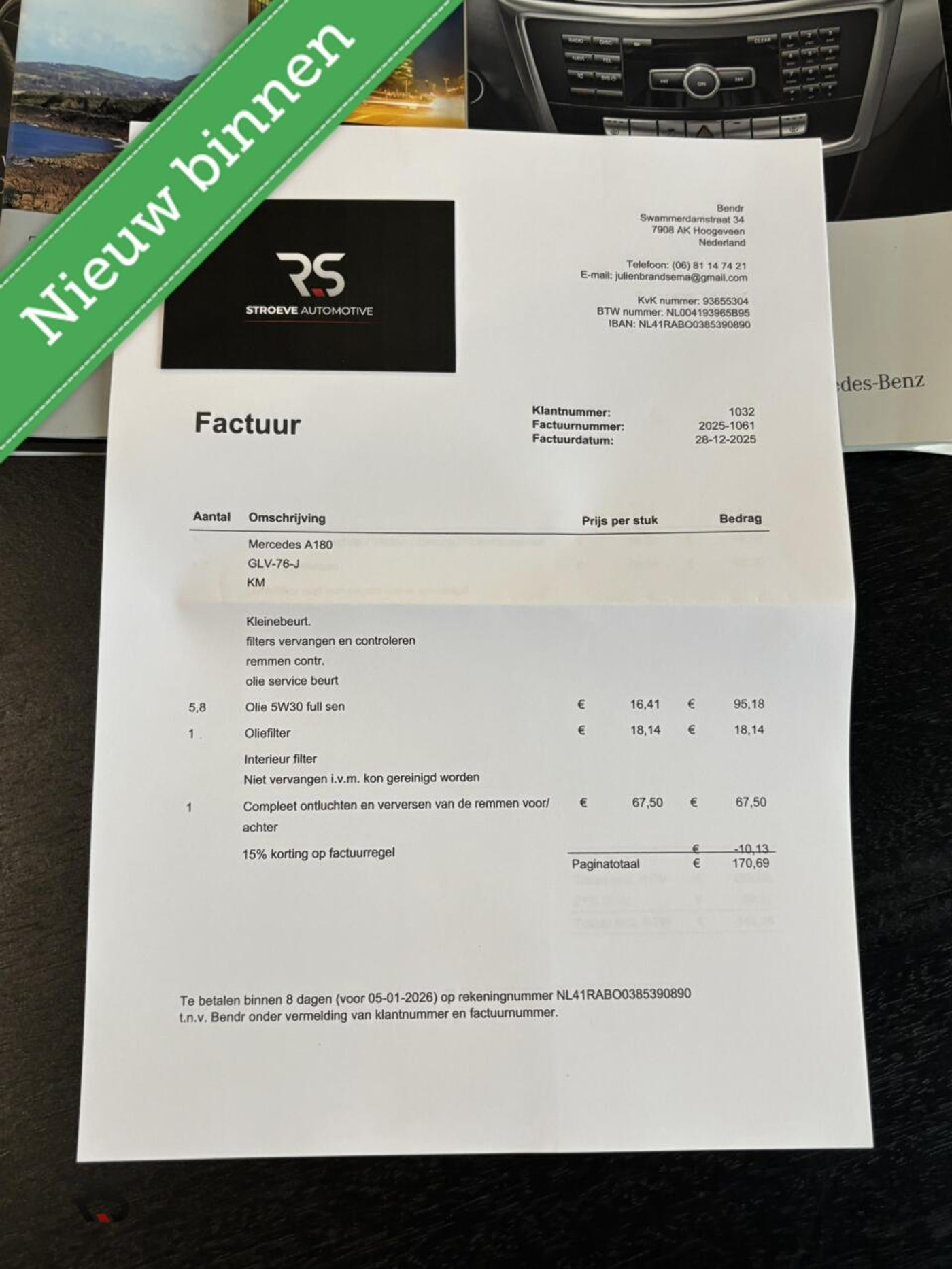 Foto van Mercedes-Benz A 180