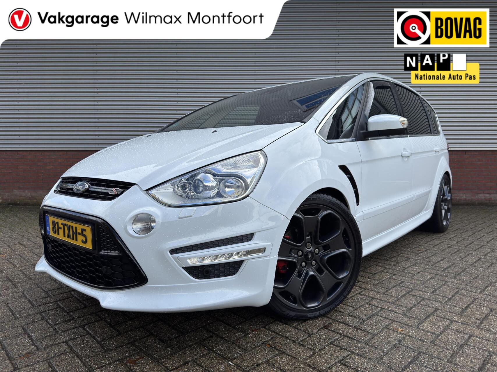 Ford S-max 2.0 EcoBoost Titanium 7p|PANO|Keyless|half-Leder|afn.Trekhaak|Cruise|Navi| 2012 - voorkant