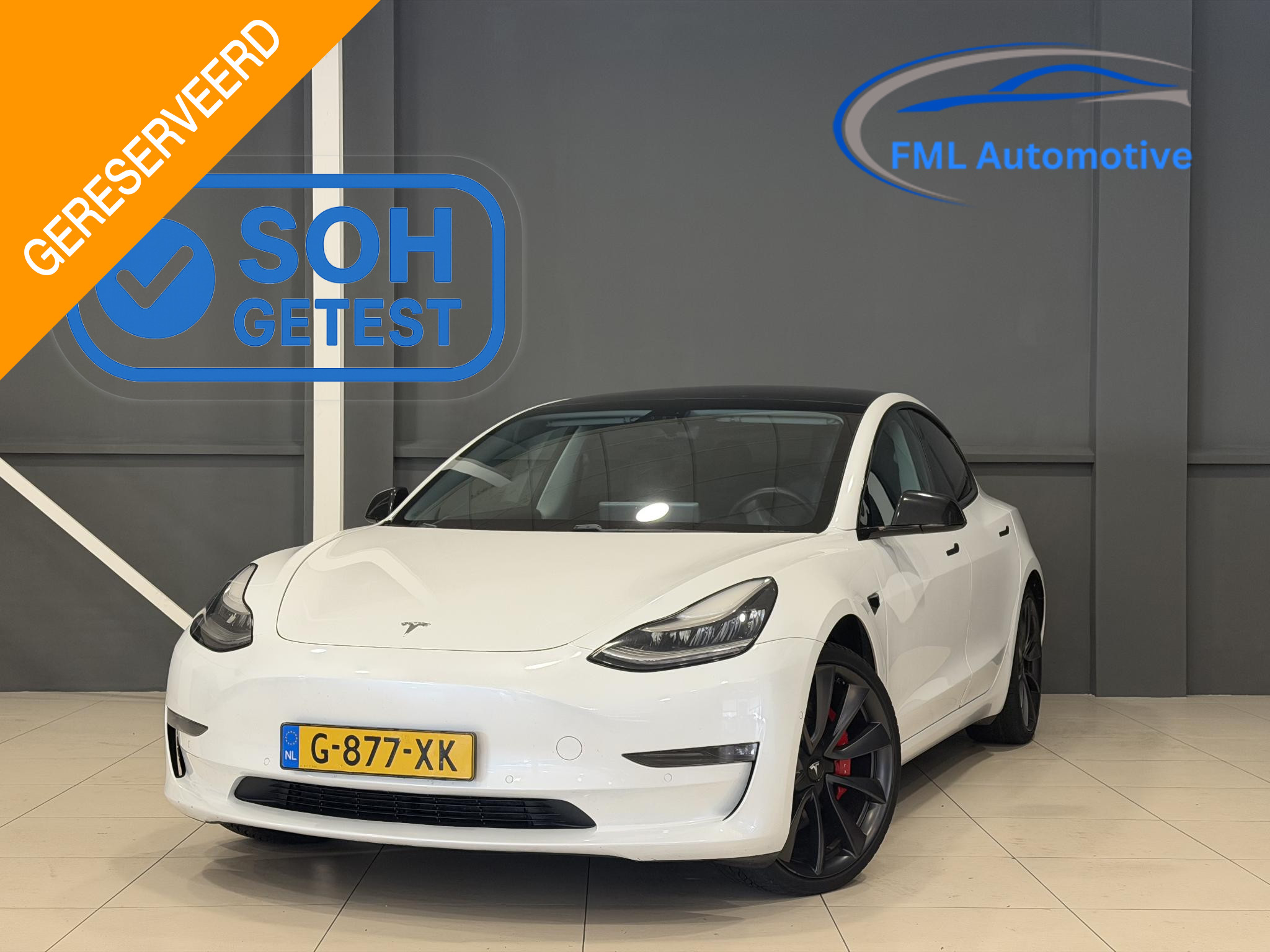 Tesla Model 3 Performance AWD 75 kWh 2019 - voorkant