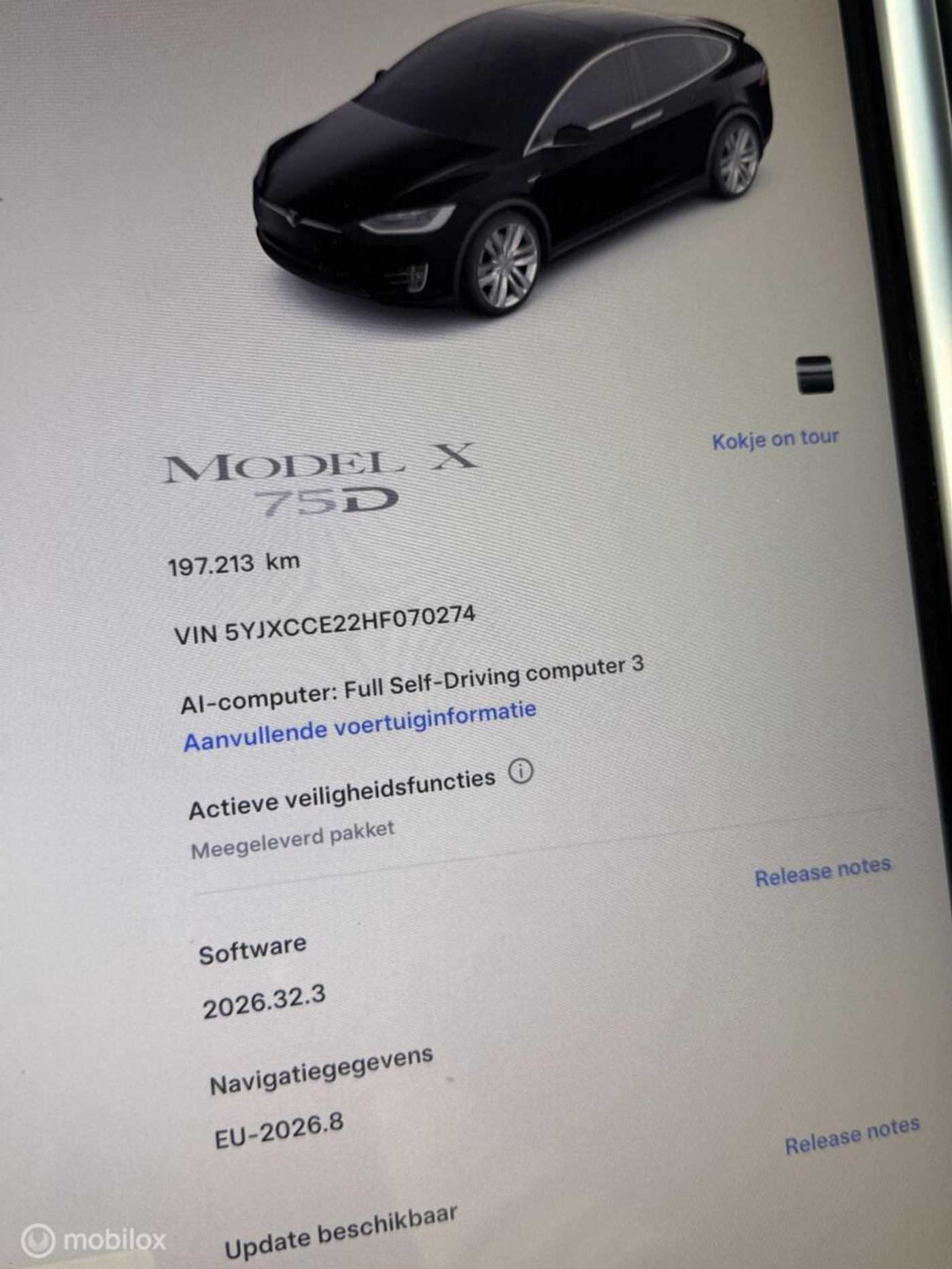 Foto van Tesla Model X
