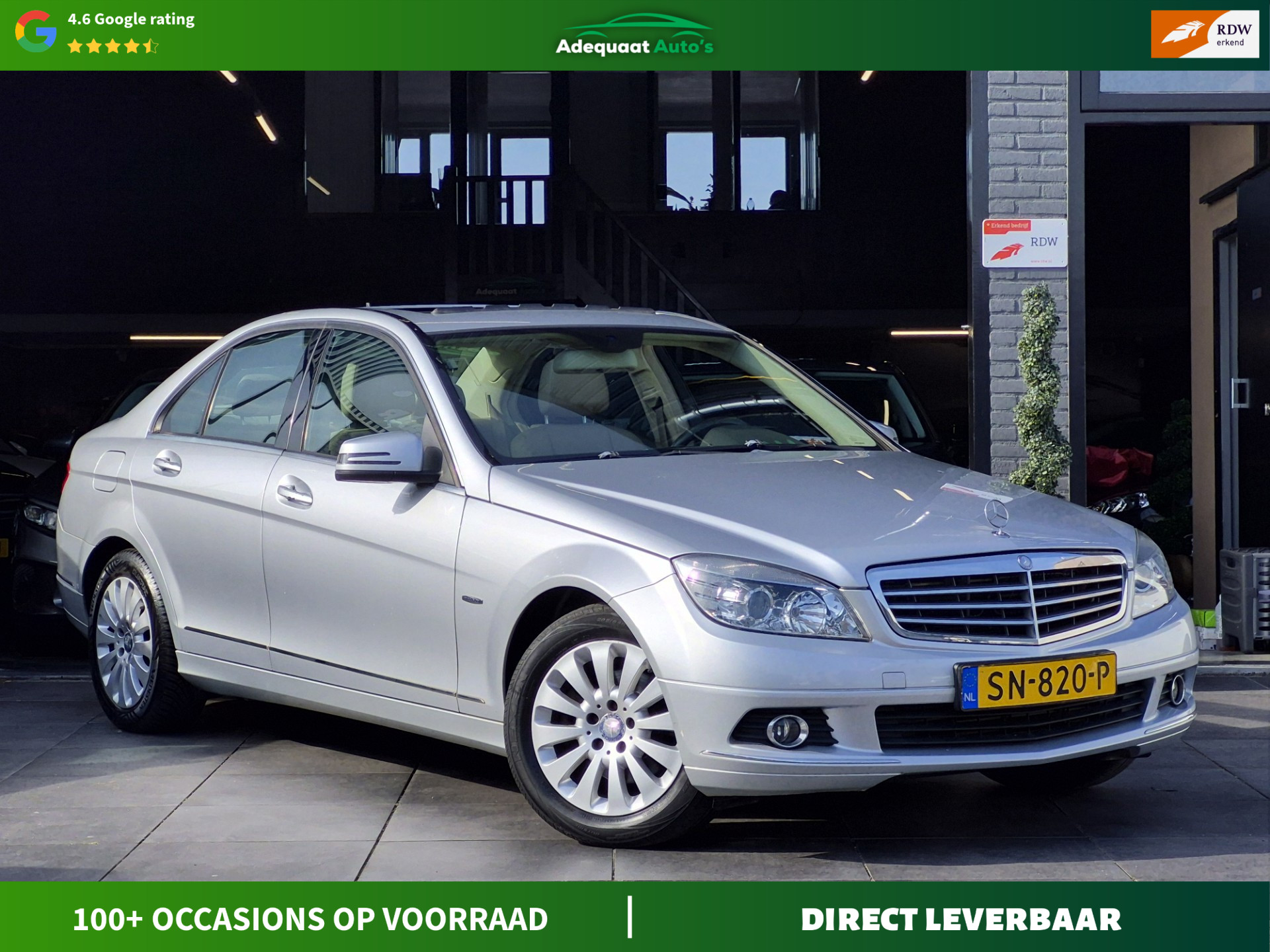 Mercedes-Benz C 200 Kompressor 200 K Business Class Automaat|Carplay 2009 - voorkant
