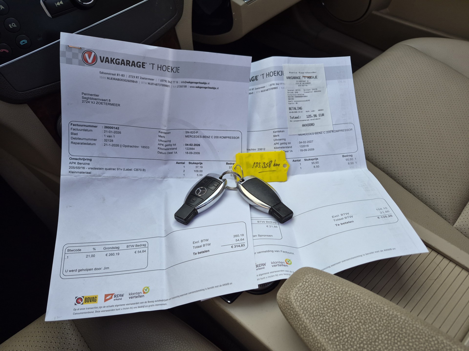 Foto van Mercedes-Benz C 200 Kompressor