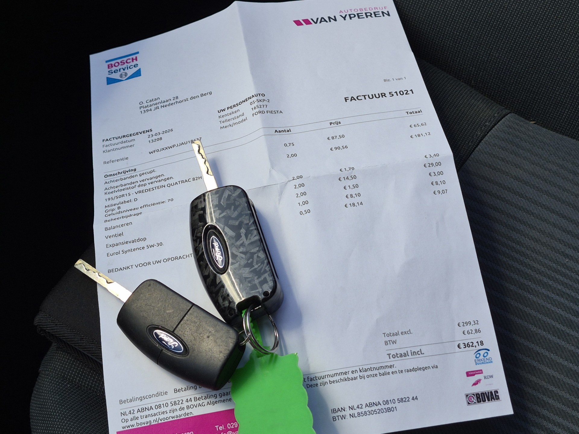 Foto van Ford Fiesta