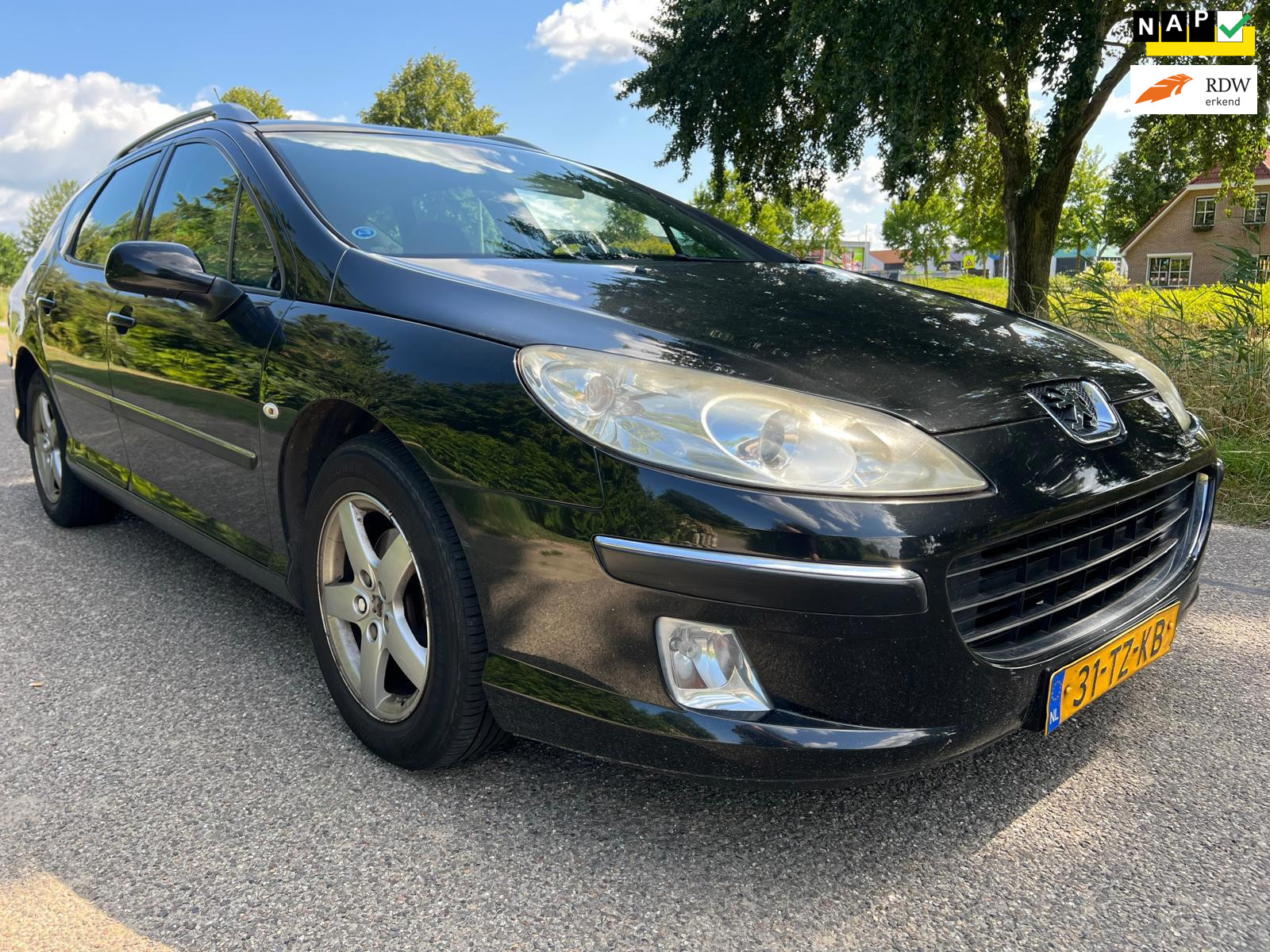 Peugeot 407 2.0-16V XT SW Automaat, 130.160 KM, NAP, 3e Eigenaar, Panorama Dak 2007 - voorkant