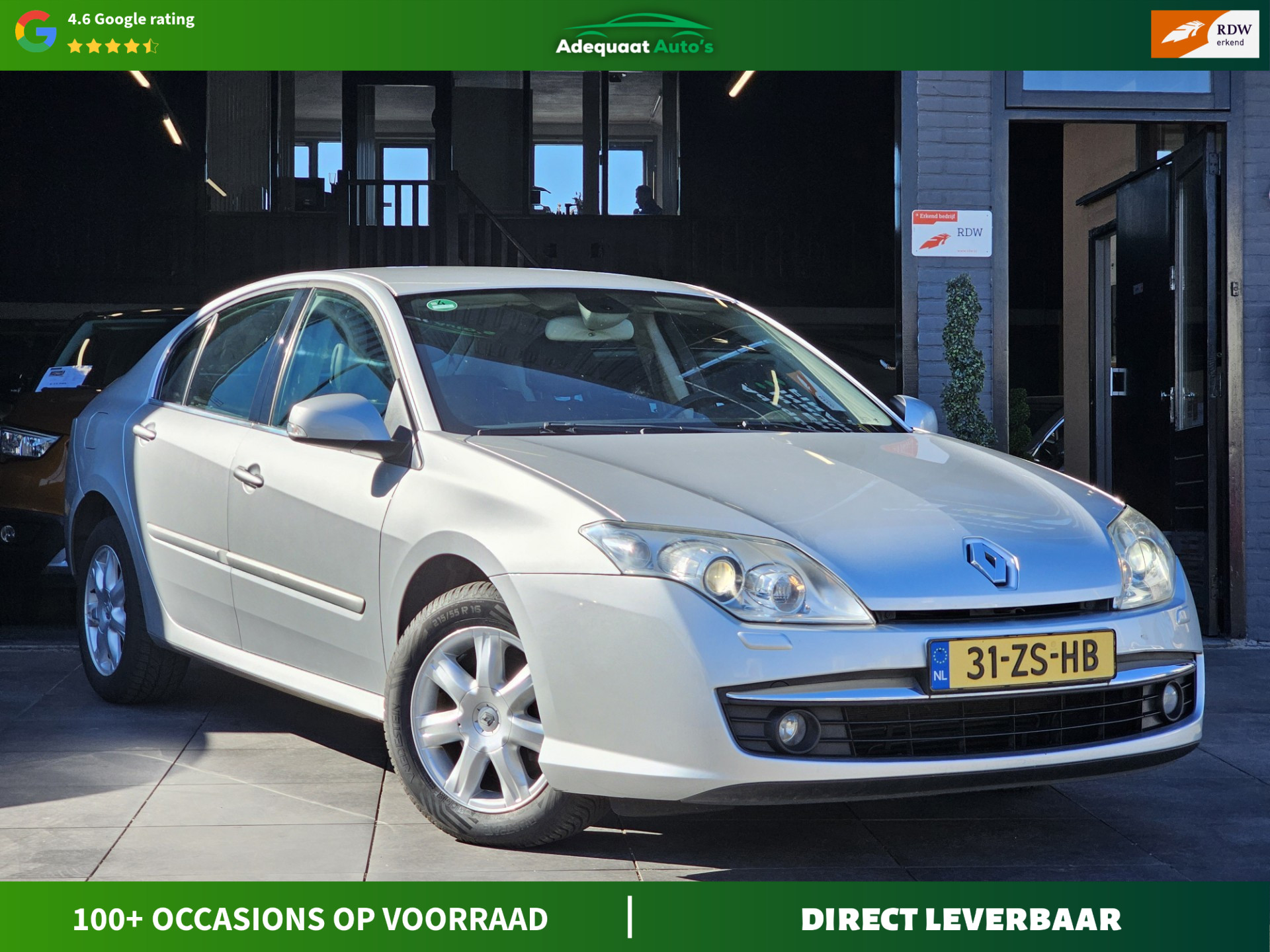 Renault Laguna 2.0 16V T Dynamique|AUT|1e eig|NAP|Cruise|APK 2008 - voorkant