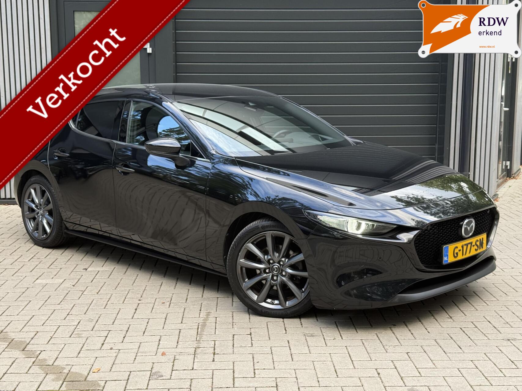 Mazda Mazda3 2.0 e-SkyActiv-G M Hybrid 122 Luxury l Carplay Leer 2019 - voorkant