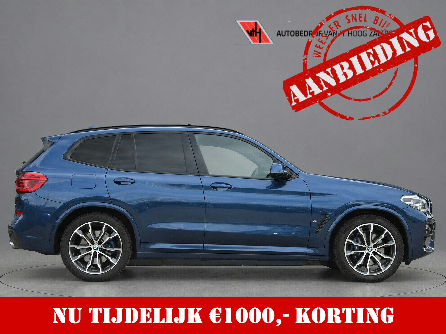 BMW X3 Xdrive30e xDrive30e eDrive Edition M-Sport PANORAMADAK LEDER MEMORY HEAD-UP 360-CAMERA 20'' 2020 - voorkant