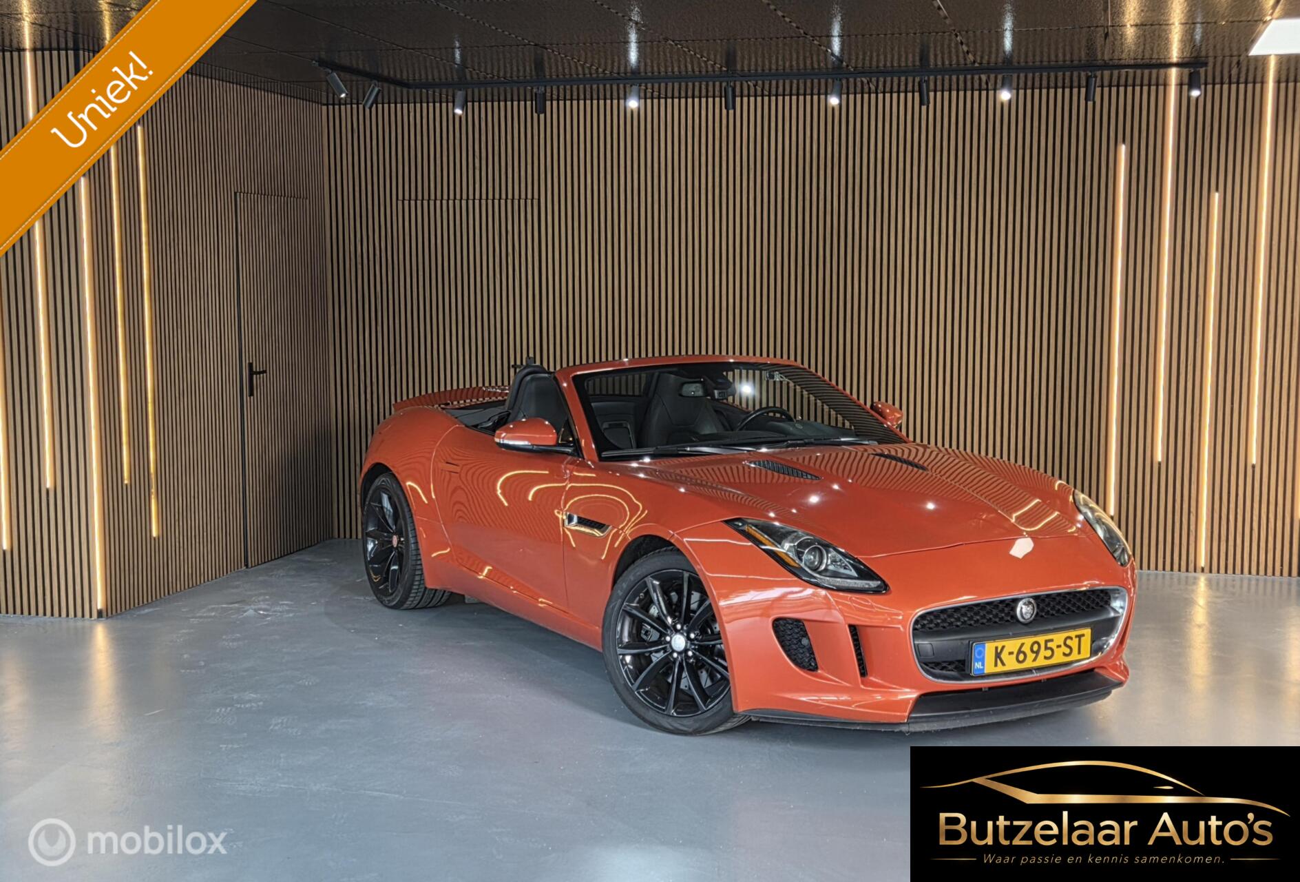 Jaguar Jaguar F-type Convertible 3.0 V6 Convertible Meridian|Firesand|Uniek 2013 - voorkant