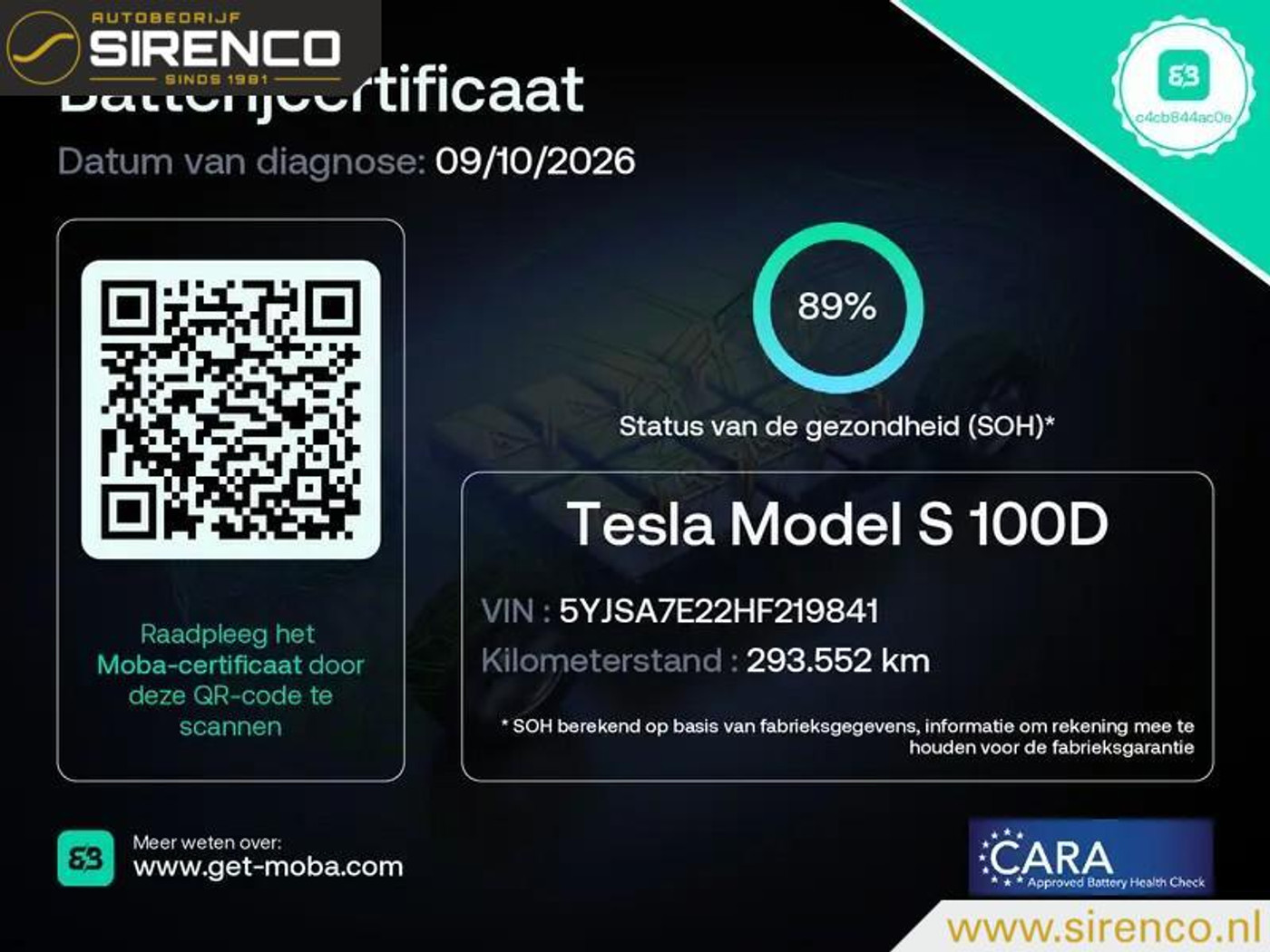 Foto van Tesla Model S