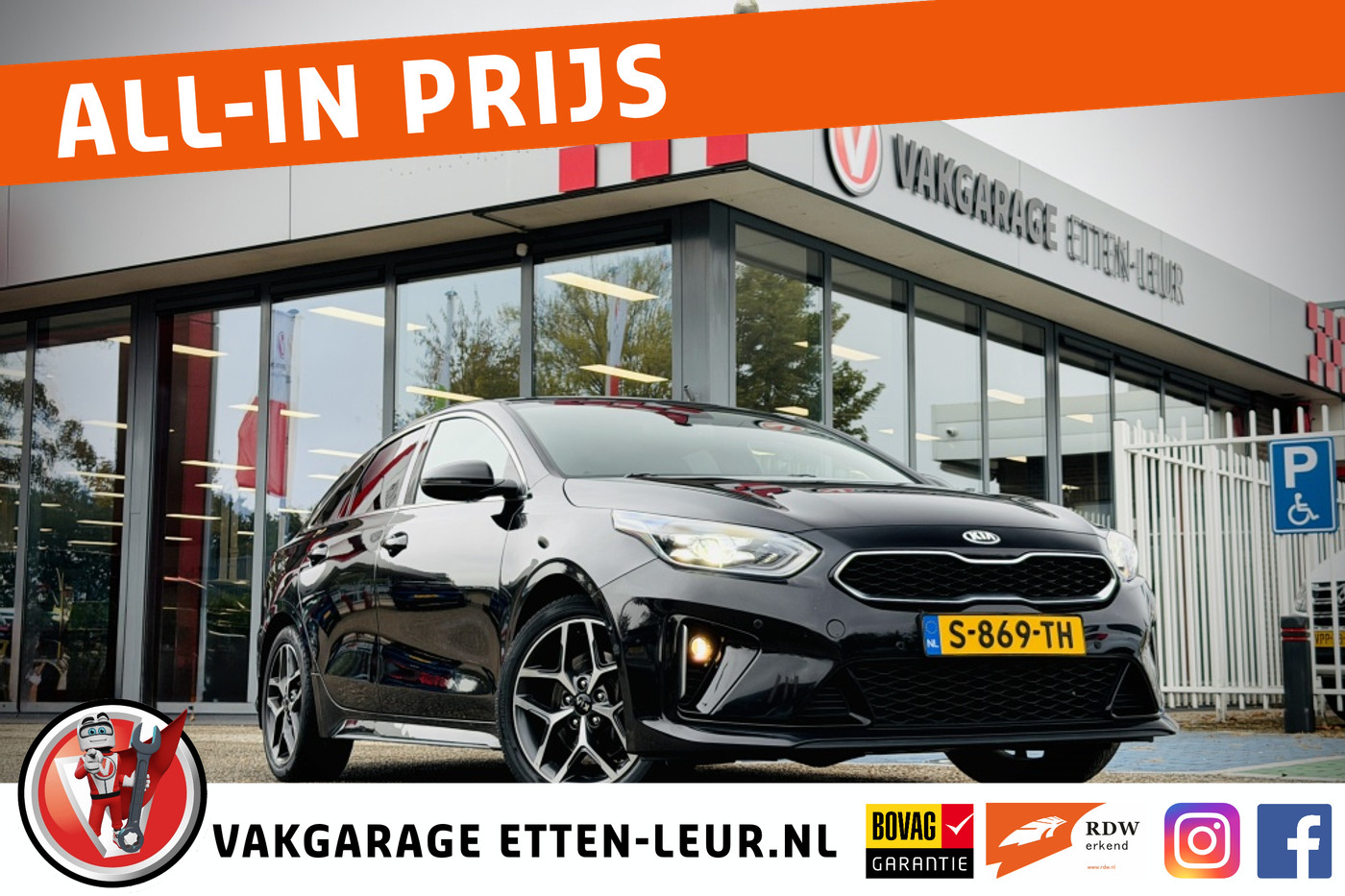 Kia Proceed 1.5 T-GDI GT-Line / CAMERA / STOELVERW. / APPLE + ANDROID 2021 - voorkant