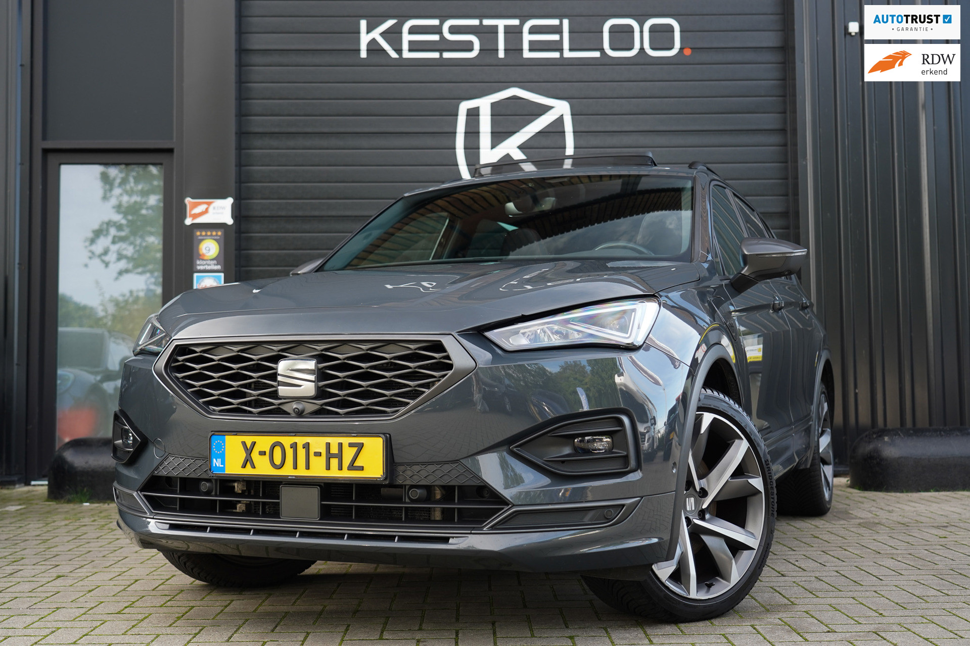 Seat Tarraco 1.4 TSI e-Hybrid PHEV FR Business Intense MATRIX LED/PANO/TREKHAAK/ACC/CAMERA/DODE HOEK/STUUR + STOEL VERW V+A/MEM 2021 - voorkant
