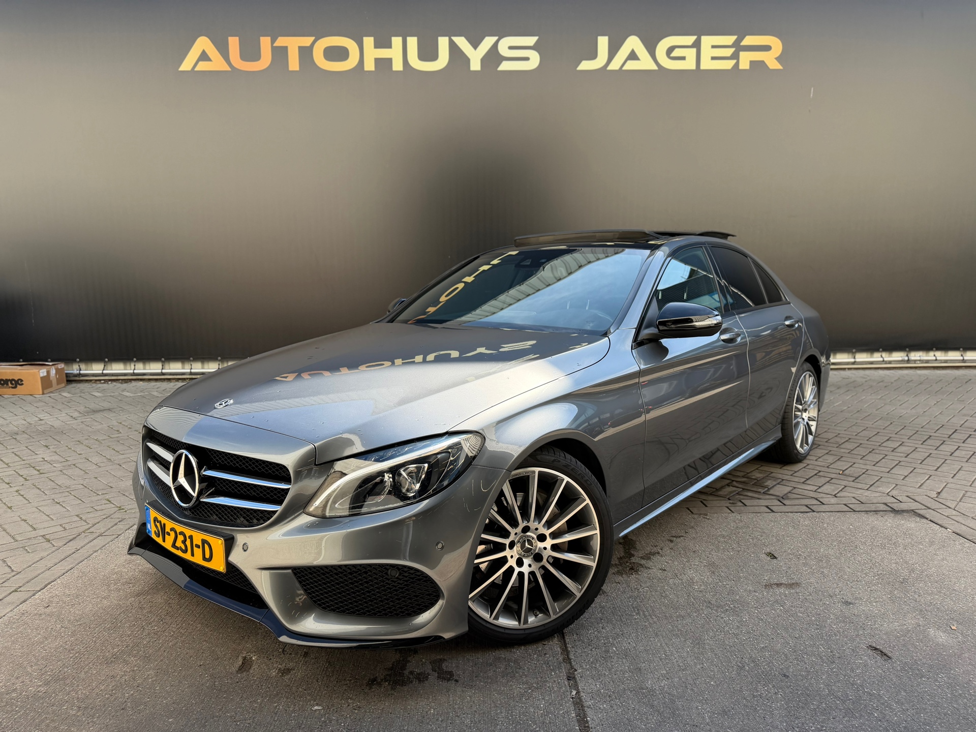 Mercedes-Benz C 200 200 Sport Edition Pano Camera Trekhaak Sensoren Automaat 2018 - voorkant