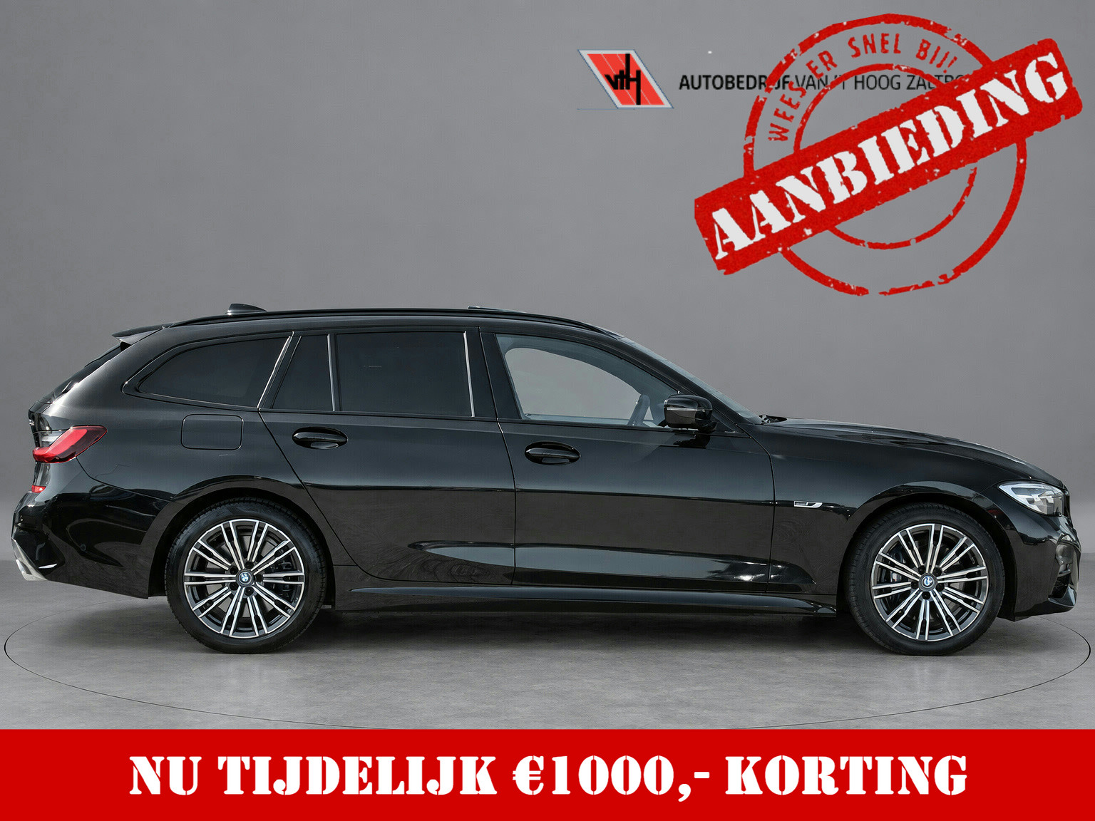 BMW 3-serie Touring 330e High Executive M-SPORT PANORAMADAK MEMORY KEY-LESS CAMERA CARPLAY 2022 - voorkant