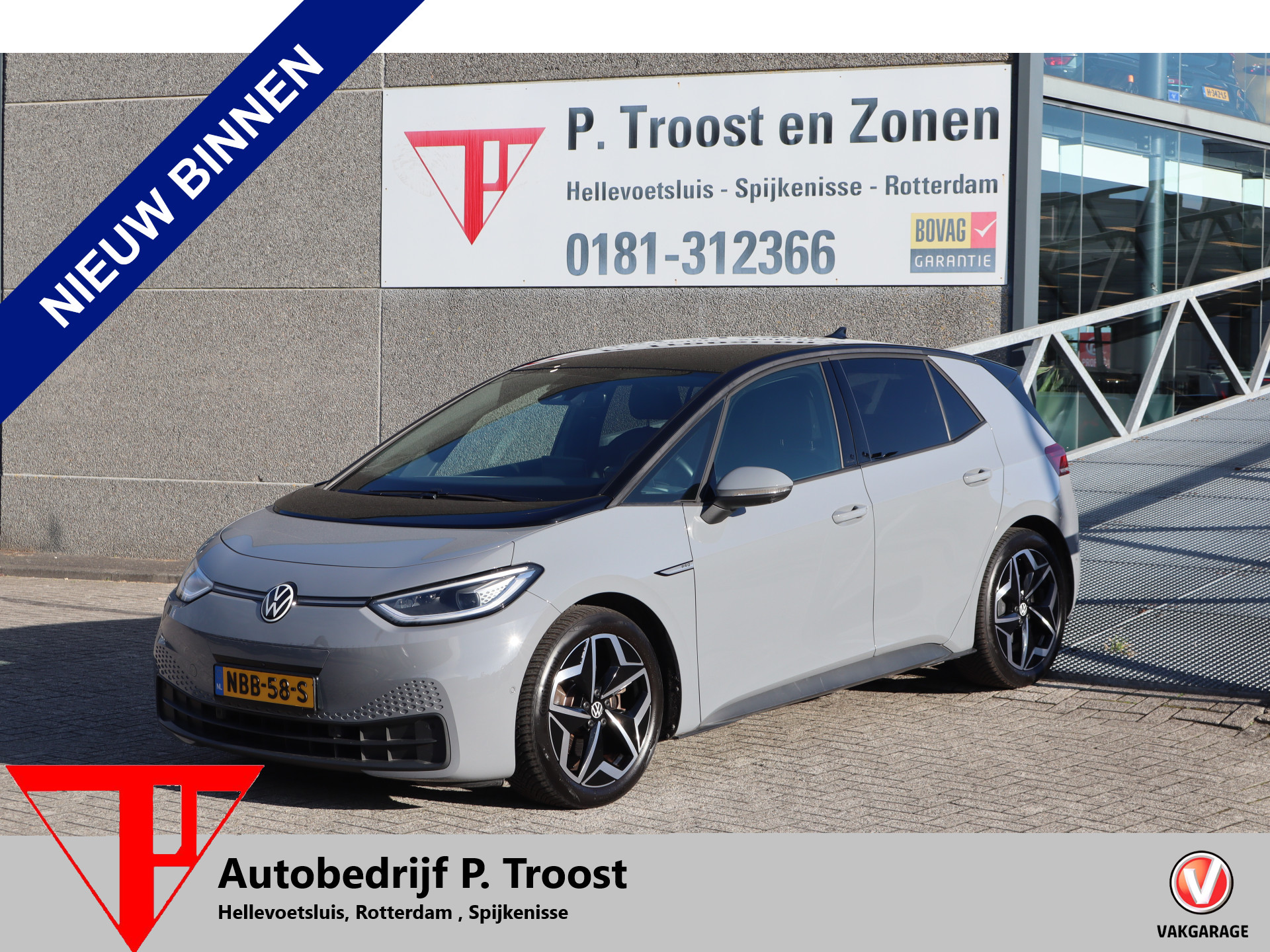 Volkswagen Id.3 Pro 58 kWh Apple Panoramadak/Apple carplay/Memory seats/Stoelverwarming/Stuurverwarming/360 graden camera/Navigatie/Adaptieve cruise control/Automatisch inparkeren/IQ Light 2023 - voorkant