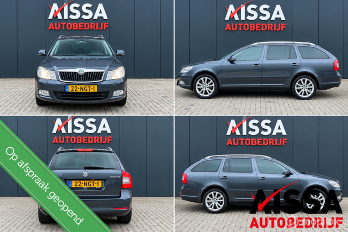 Skoda Octavia 1.2 TSI Elegance Business Line Navi Clima Cruise Xenon Pdc N.A.P Trekhaak 2010 - voorkant