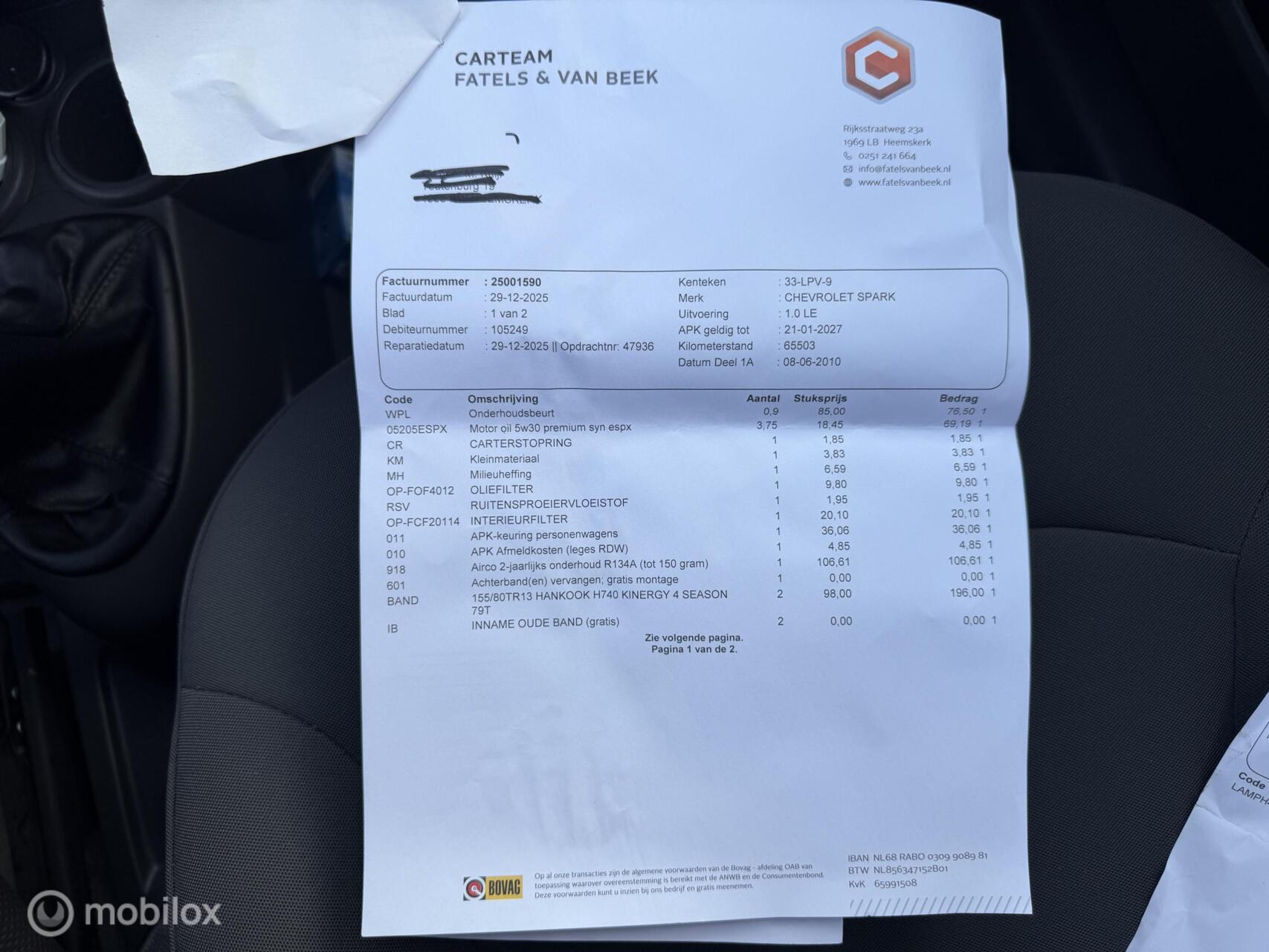 Foto van Chevrolet Spark