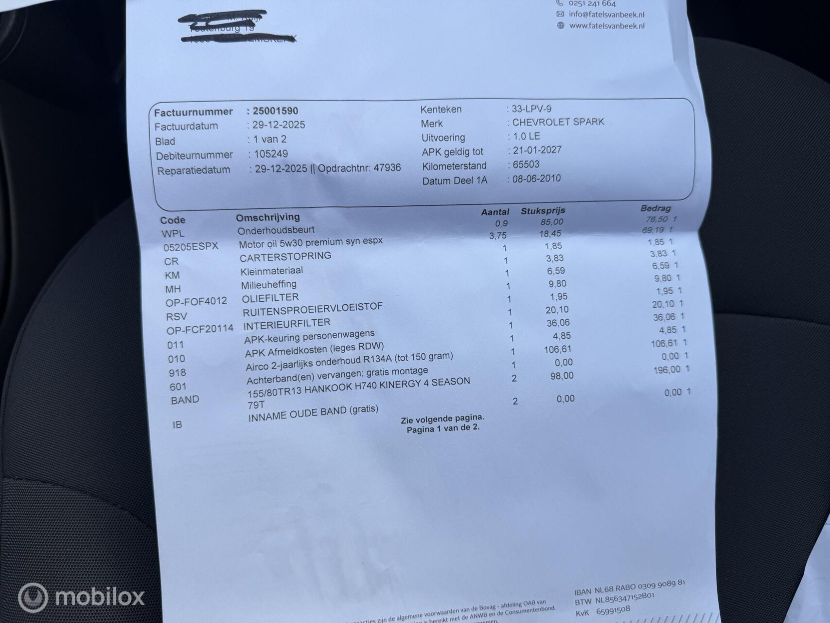 Foto van Chevrolet Spark