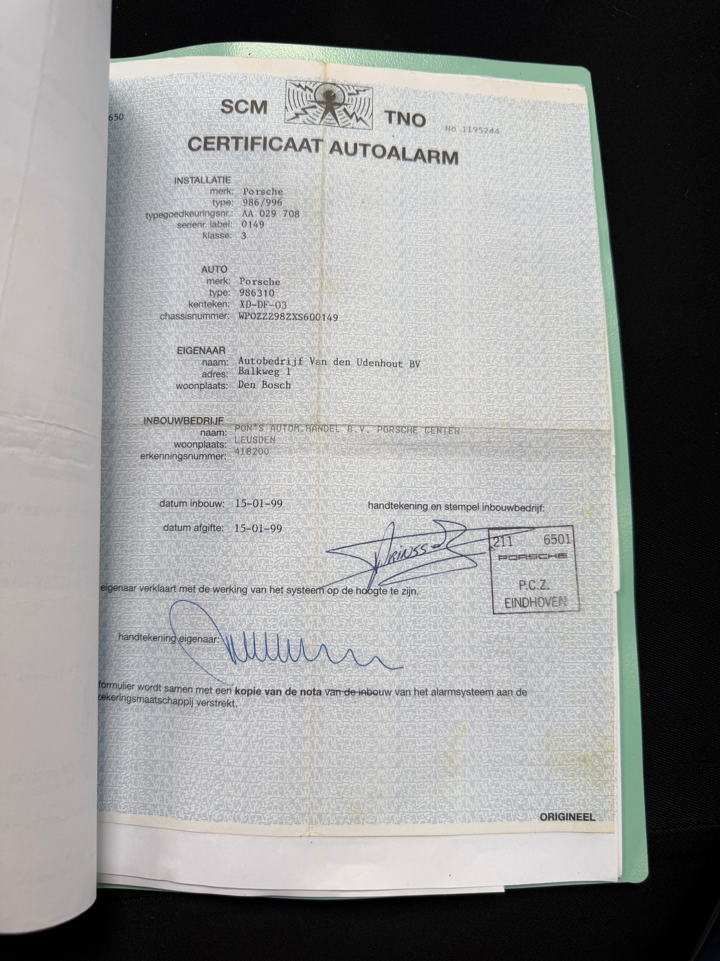 Foto van Porsche Boxster