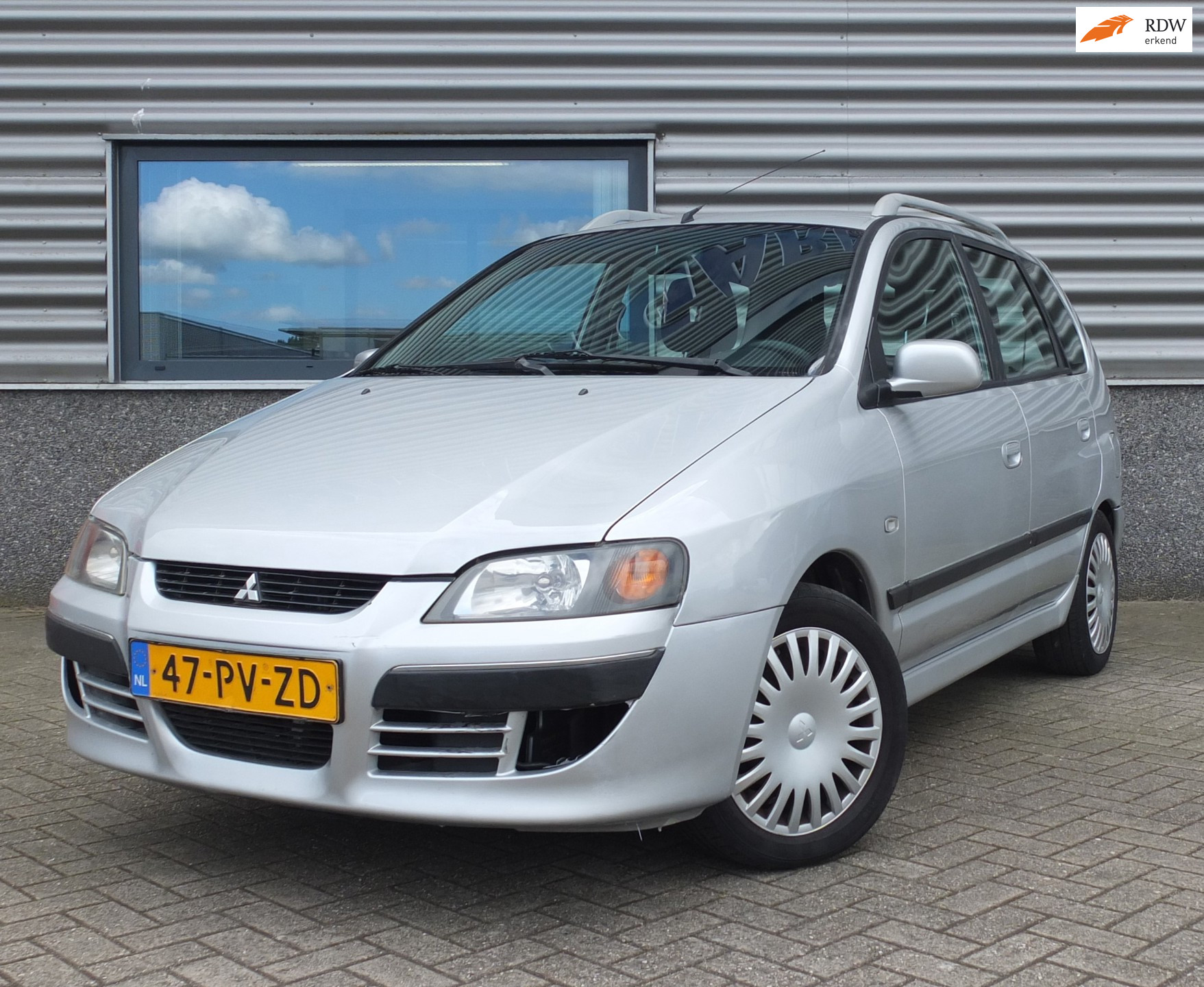 Mitsubishi Space Star Invite Silver+ | Automaat | Zuinig | Betrouwbaar | Nette staat 2005 - voorkant