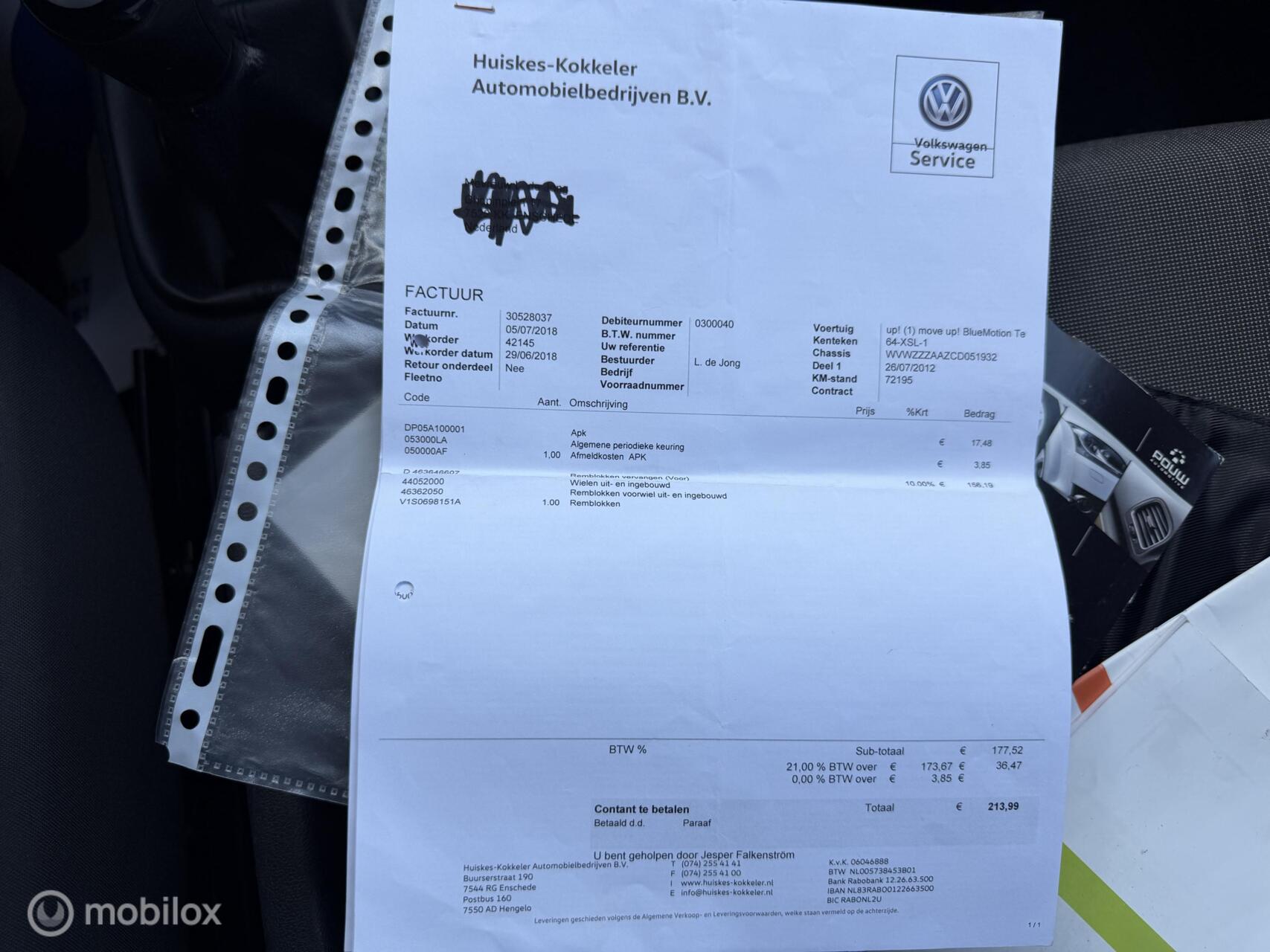 Foto van Volkswagen Up