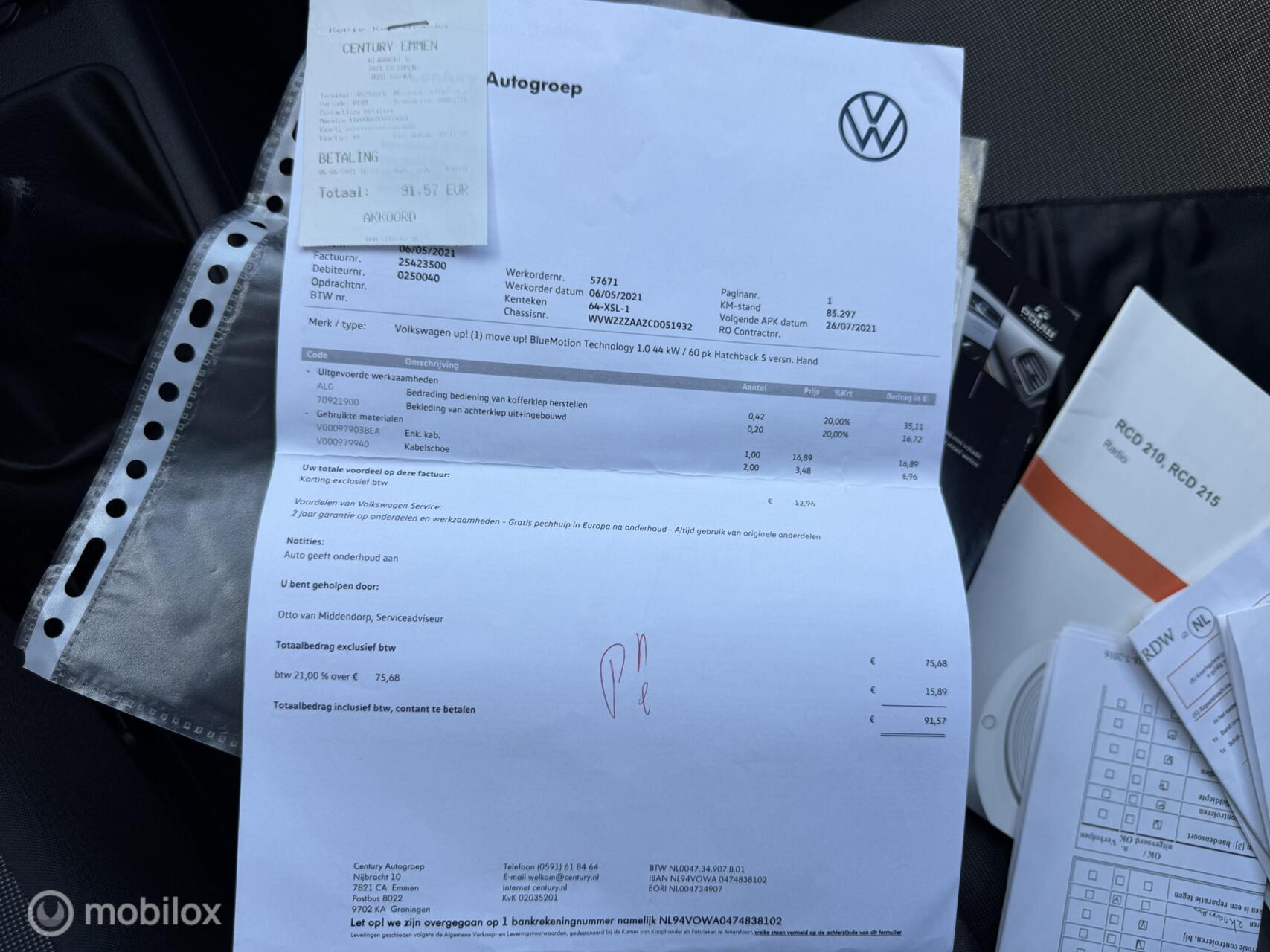 Foto van Volkswagen Up