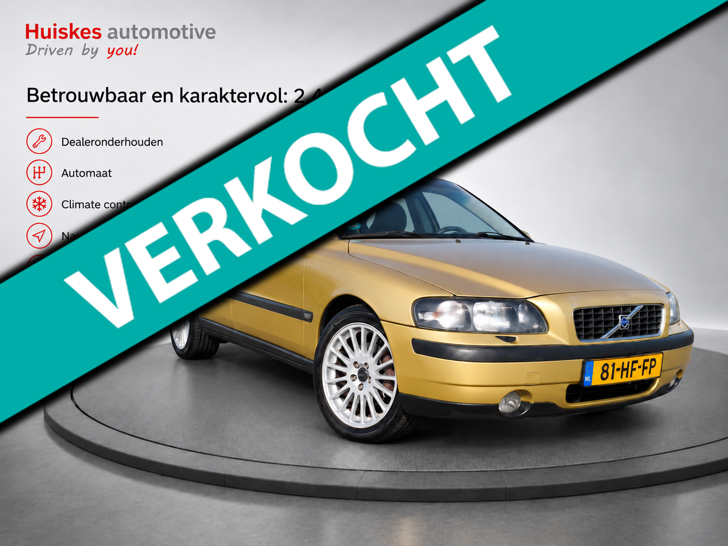 Volvo S60 2.4 Edition Nieuwe D-riem/Automaat/Climate/Pdc/NL auto 2001 - voorkant