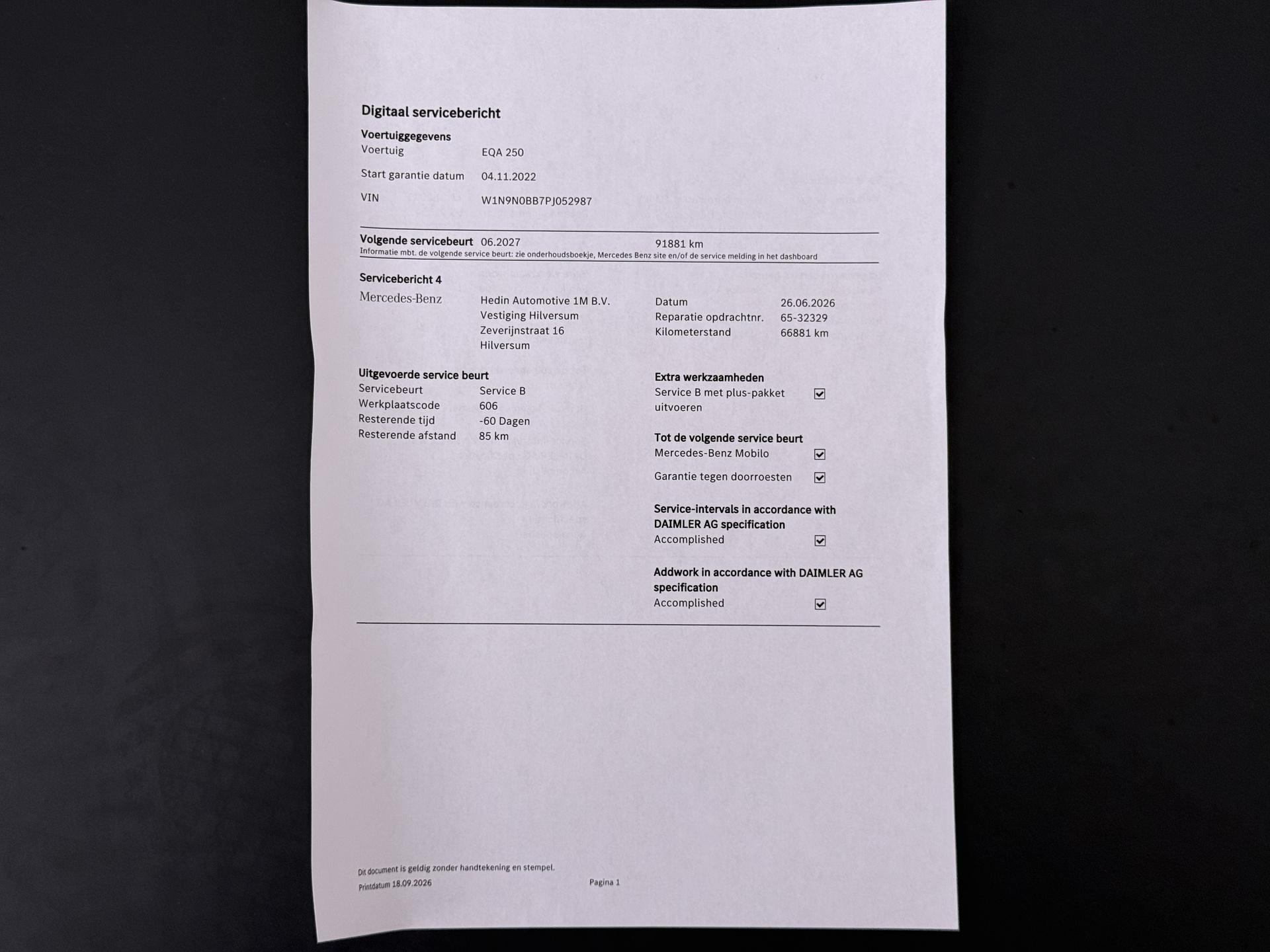 Foto van Mercedes-Benz Eqa 250