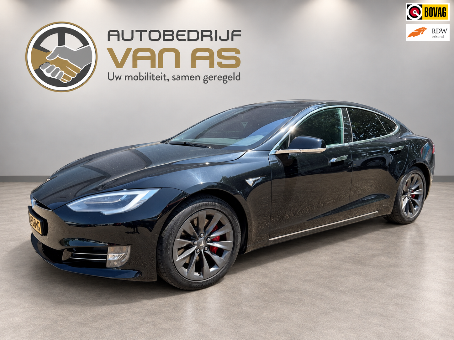 Tesla Model S Performance Ludicrous+ Raven 830PK 0-100 in 2.6sec FSD CCS SOH 89,9% 2019 - voorkant