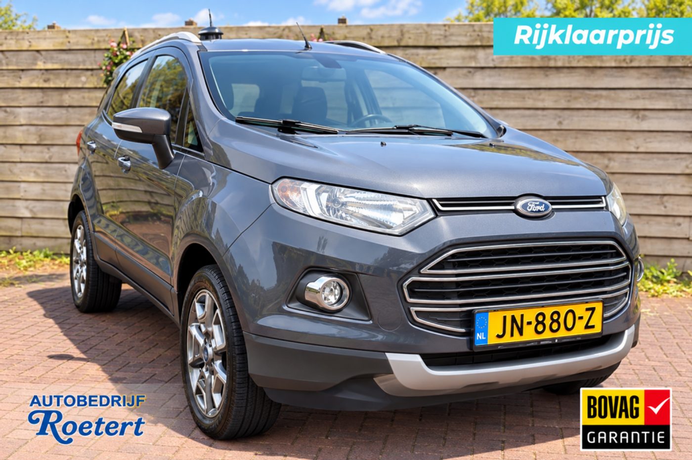 Ford Ecosport 1.0 EB 125pk Titanium ECC/cruise/navi/PDC 2016 - voorkant