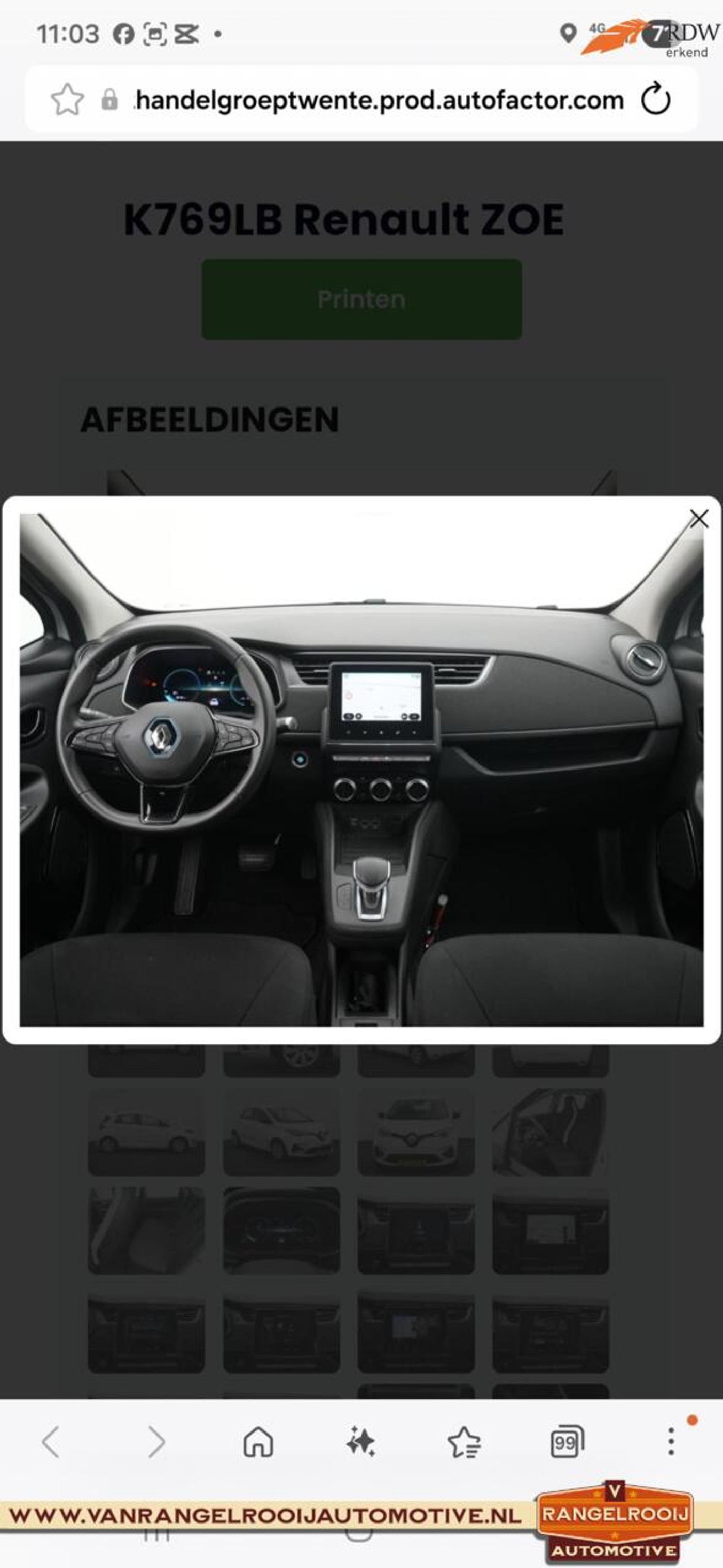 Foto van Renault Zoe