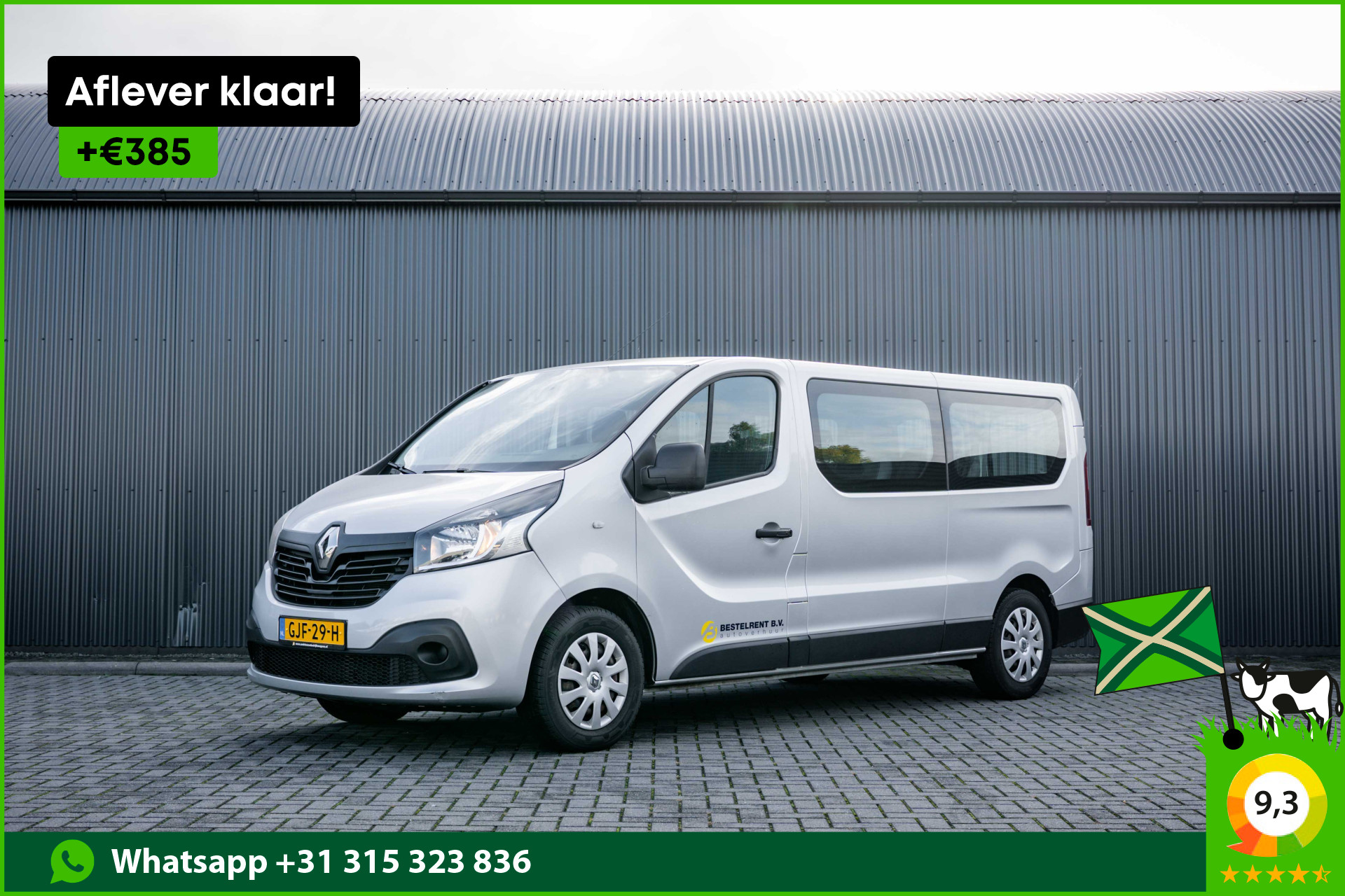 Renault Trafic 1.6 dCi 95 | 9-Zits | Cruise | Navi | Airco | Trekhaak 2018 - voorkant