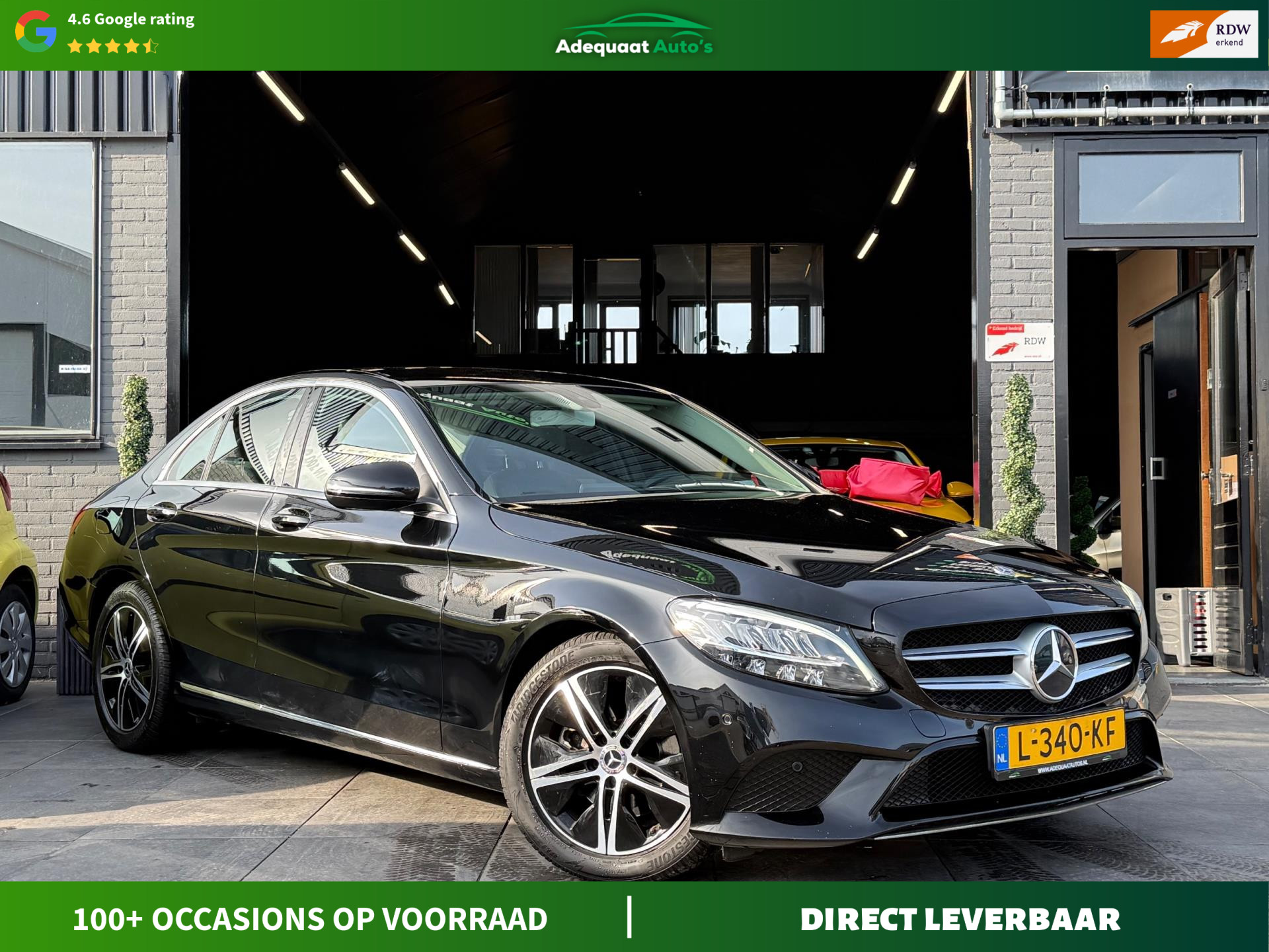 Mercedes-Benz C-klasse 200 Premium Plus Pack|Camera|LED|AUT 2019 - voorkant