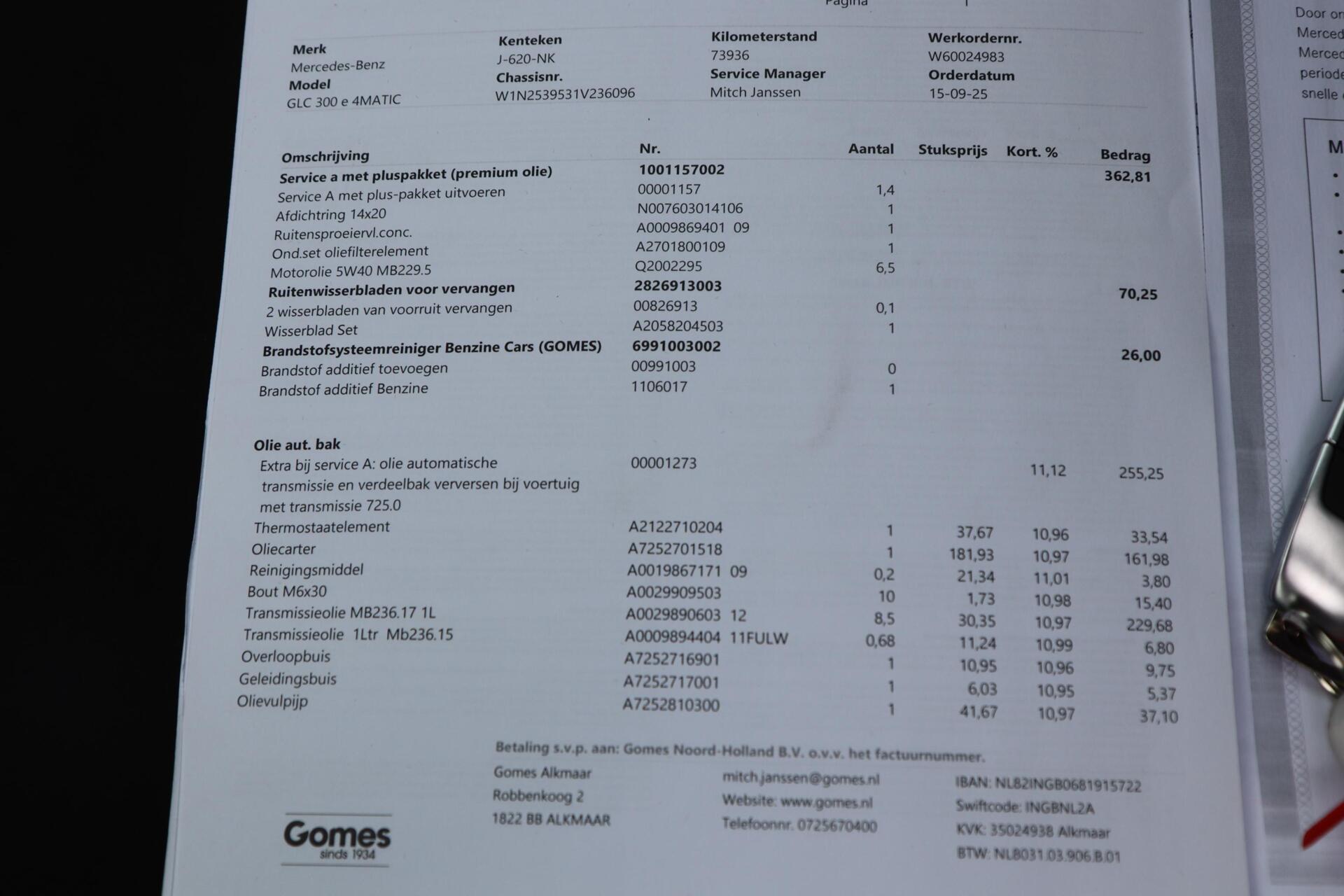 Foto van Mercedes-Benz GLC 300 E 4Matic