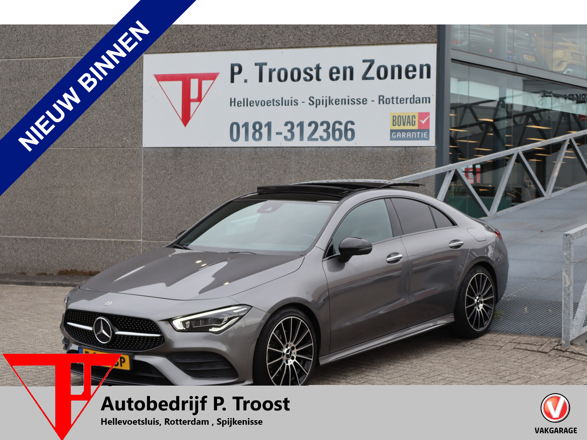 Mercedes-Benz Cla 200 200 Premium Plus Panoramadak/AMG Pakket/Stoelverwarming/Memory seats/Sfeerverlichting/Apple carplay/Achteruitrijcamera/Cruise control/DAB/Navigatie/19 inch LM 2020 - voorkant