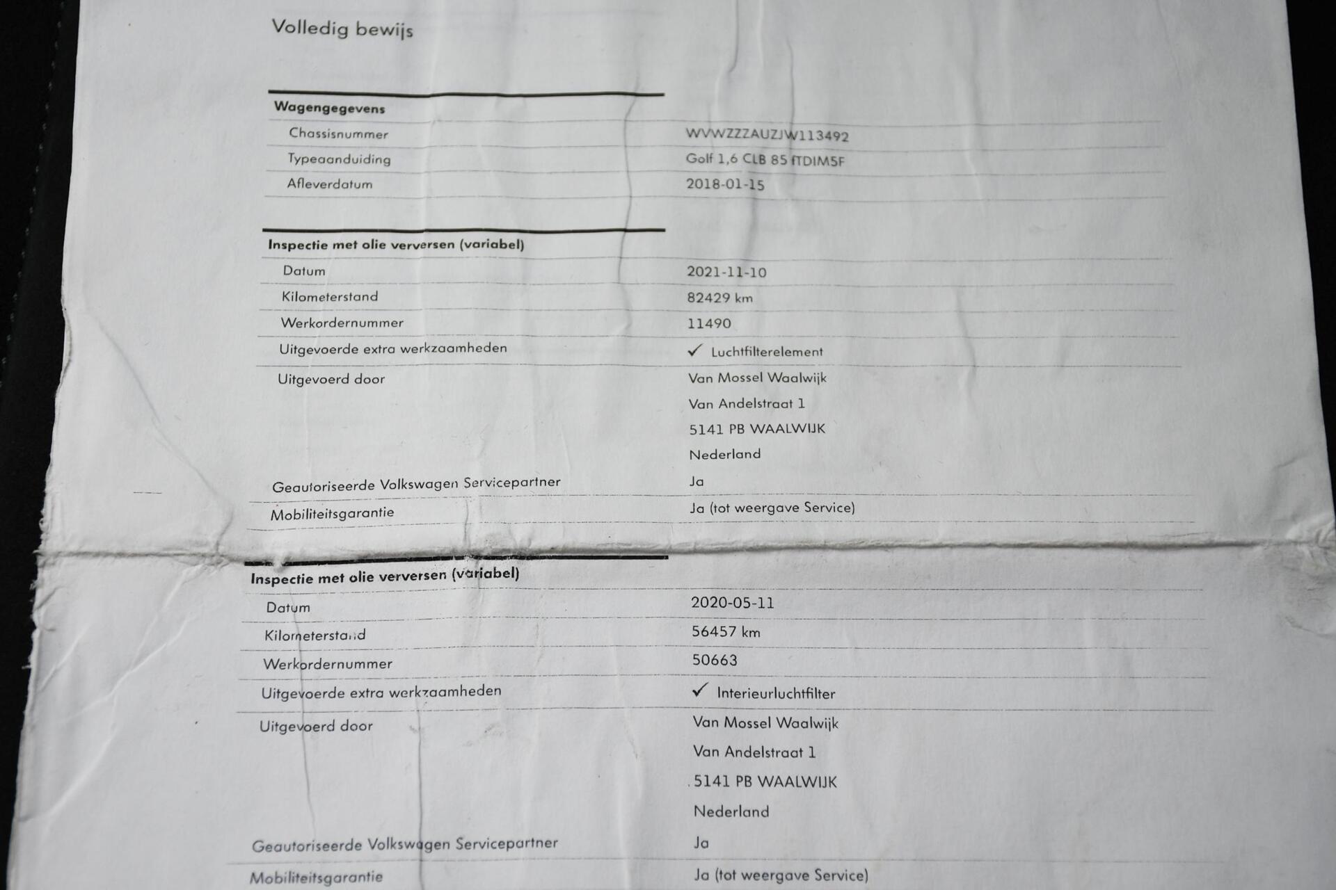 Foto van Volkswagen Golf