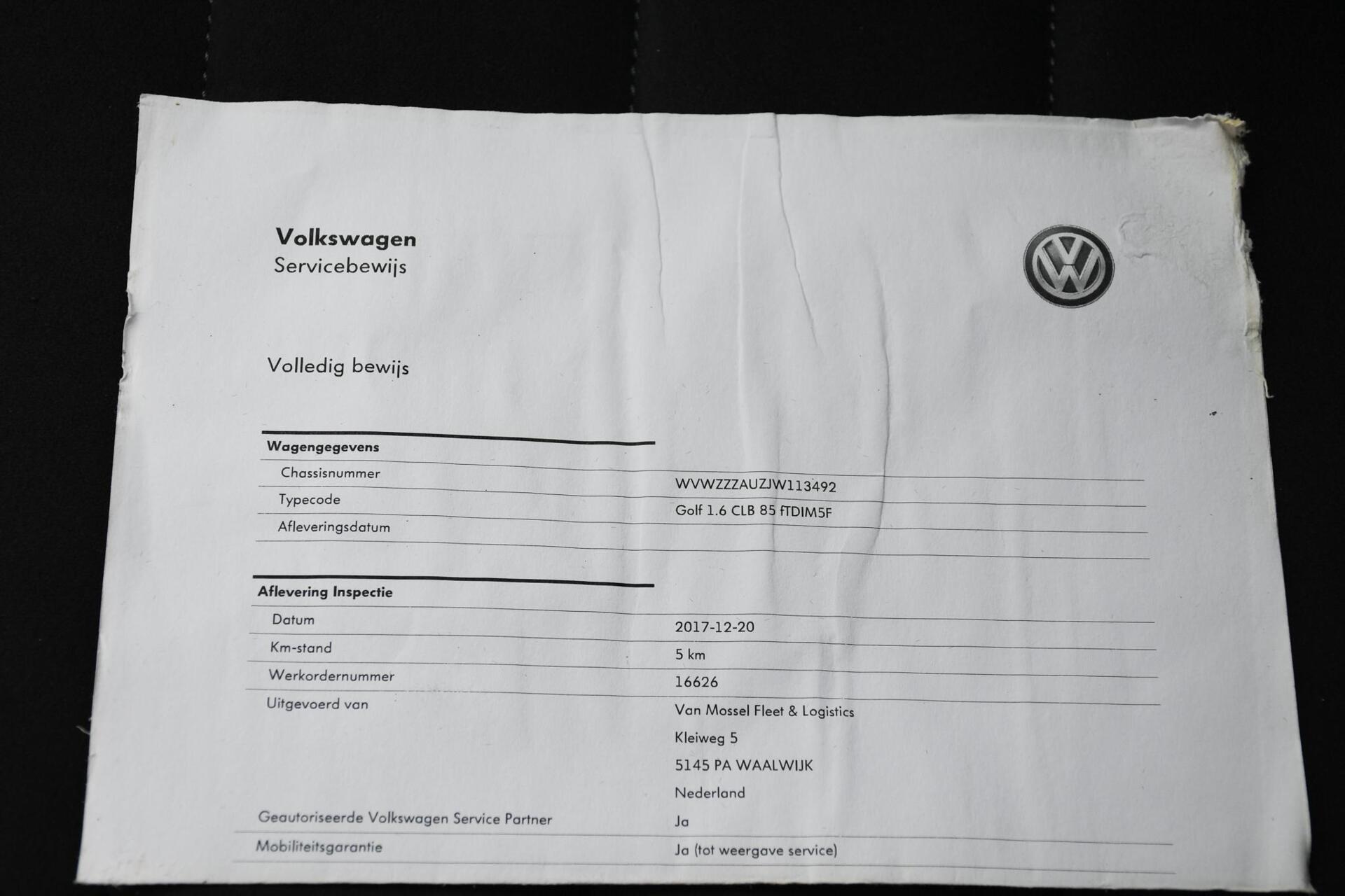 Foto van Volkswagen Golf