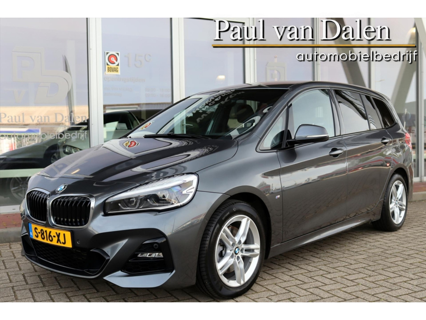 BMW 218i Gran Tourer 218i 140PK AUTOMAAT M-SPORT 5 P. Navi | Led | Head Up | Half Leer | Stoelverwarming | Clima | 2020 - voorkant