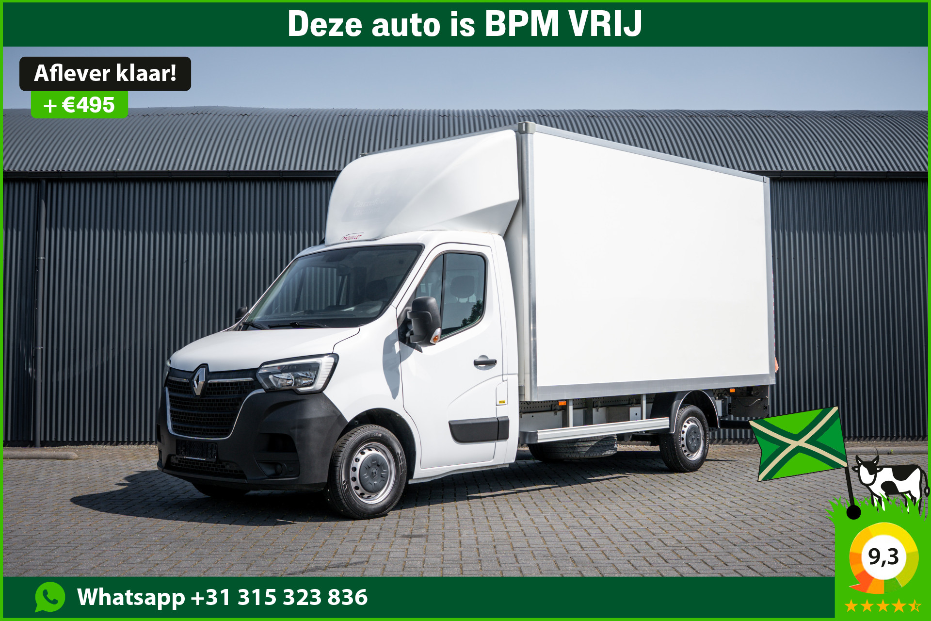 Renault Master 2.3dCi | Bakwagen met Laadklep | LED | Carplay | Camera | Cruise 2024 - voorkant
